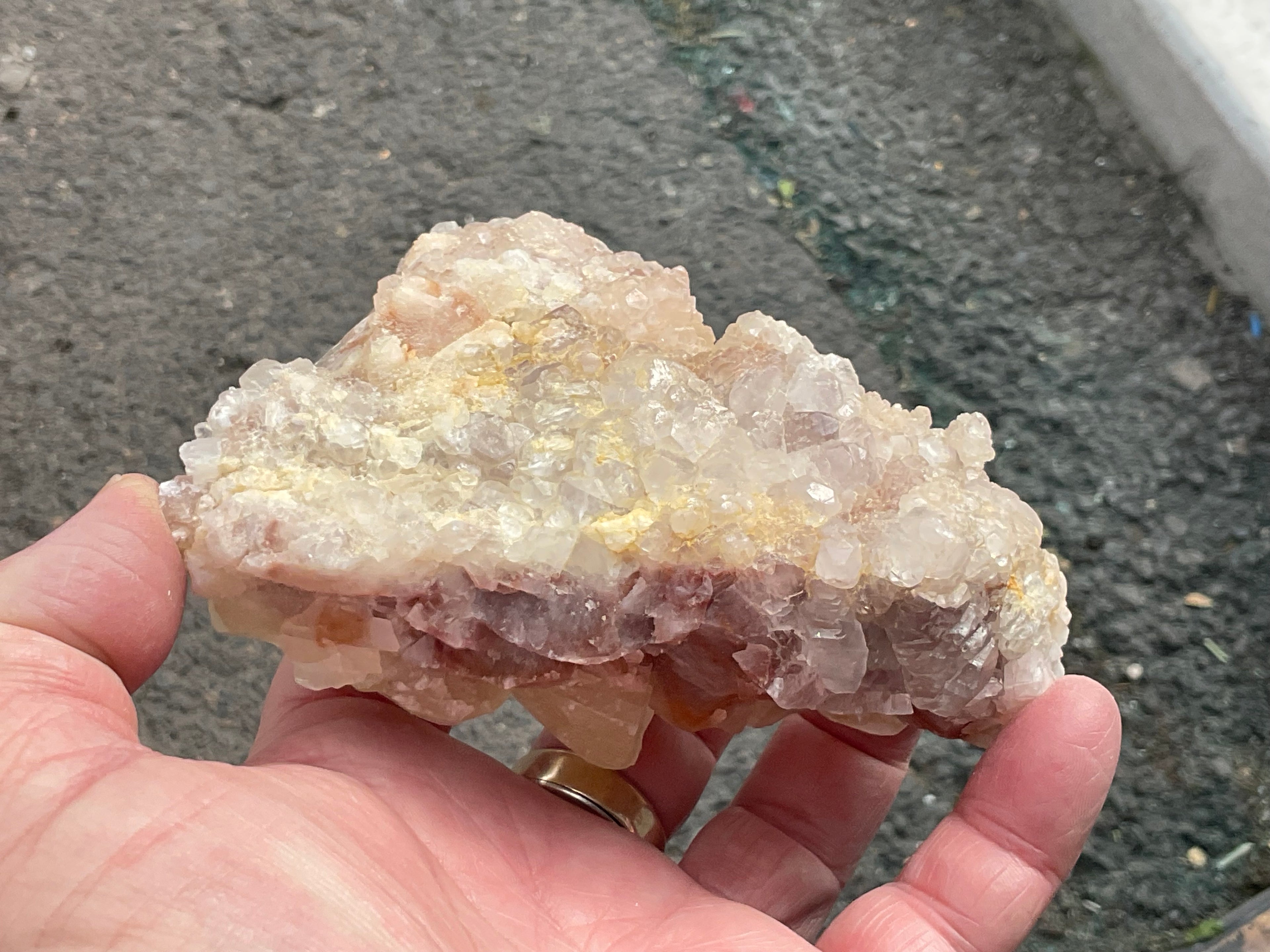 410g Blocky Yellow and Red/Brown Calcite Specimen 2B from Yunnan, China
