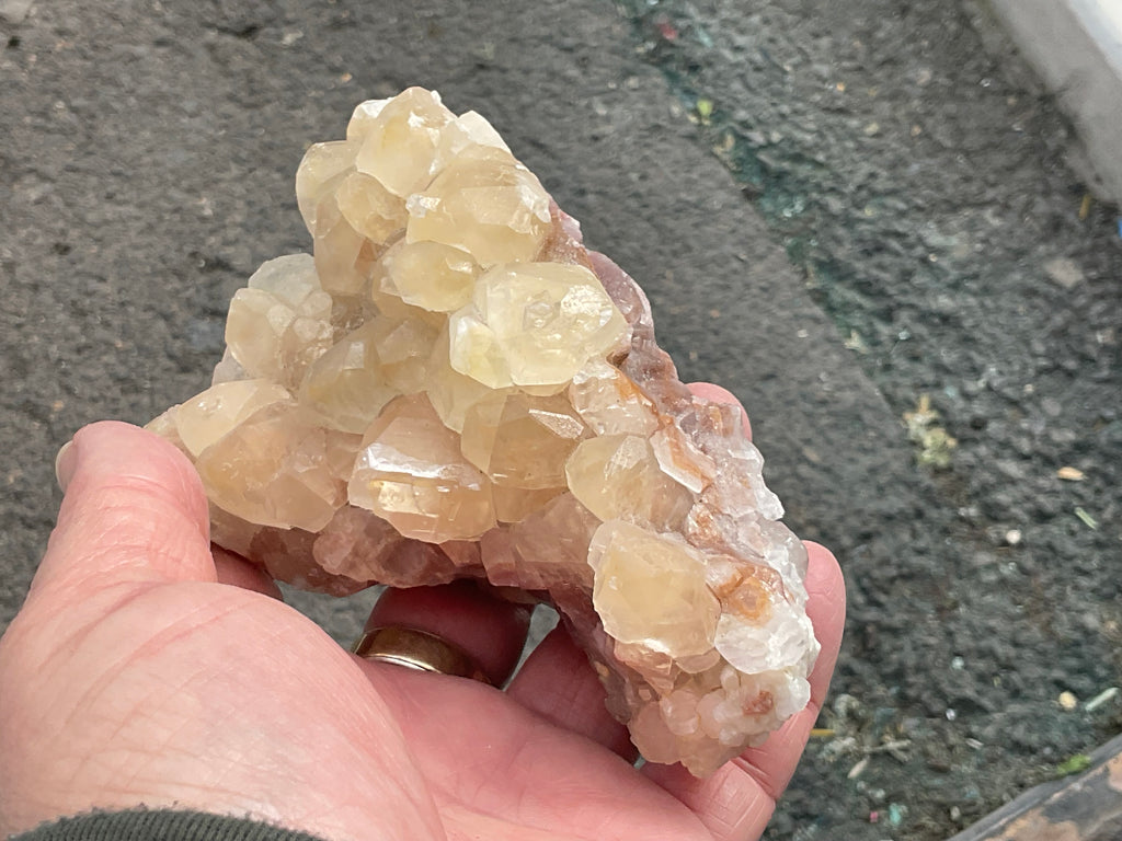 410g Blocky Yellow and Red/Brown Calcite Specimen 2B from Yunnan, China