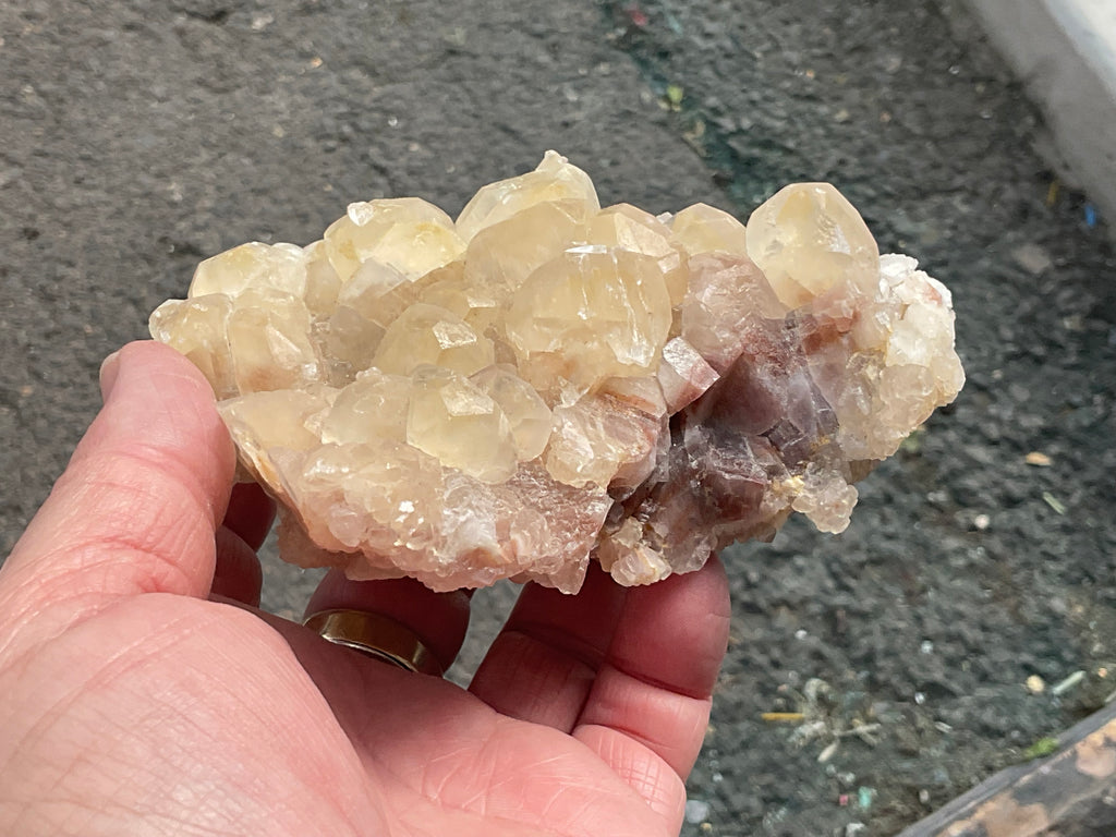410g Blocky Yellow and Red/Brown Calcite Specimen 2B from Yunnan, China