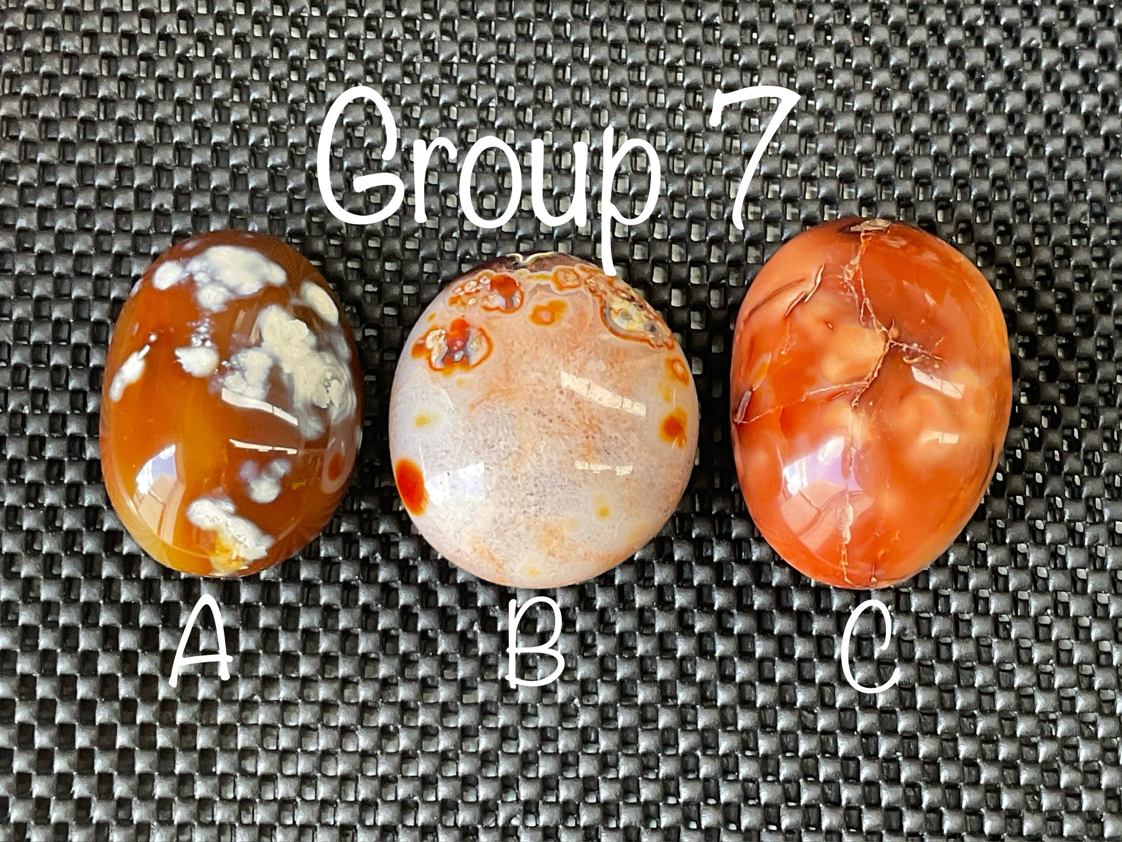 186g Carnelian Orca Agate Palmstone 7C