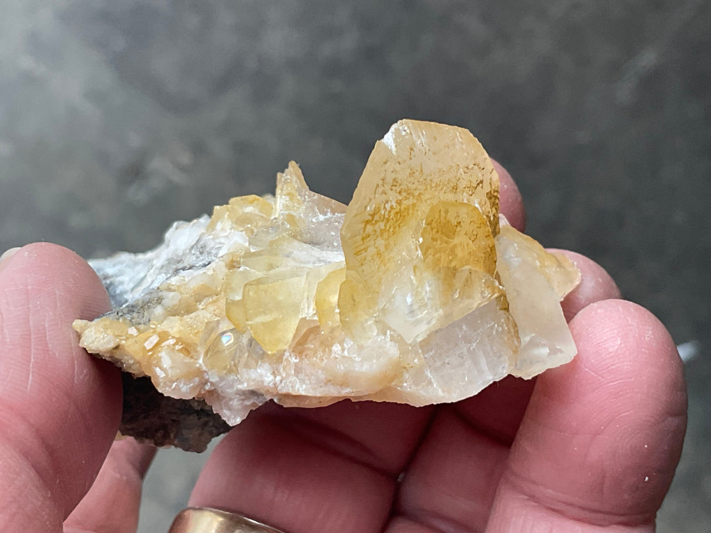 92g Yellow Bladed Calcite Specimen A from Hubei, China
