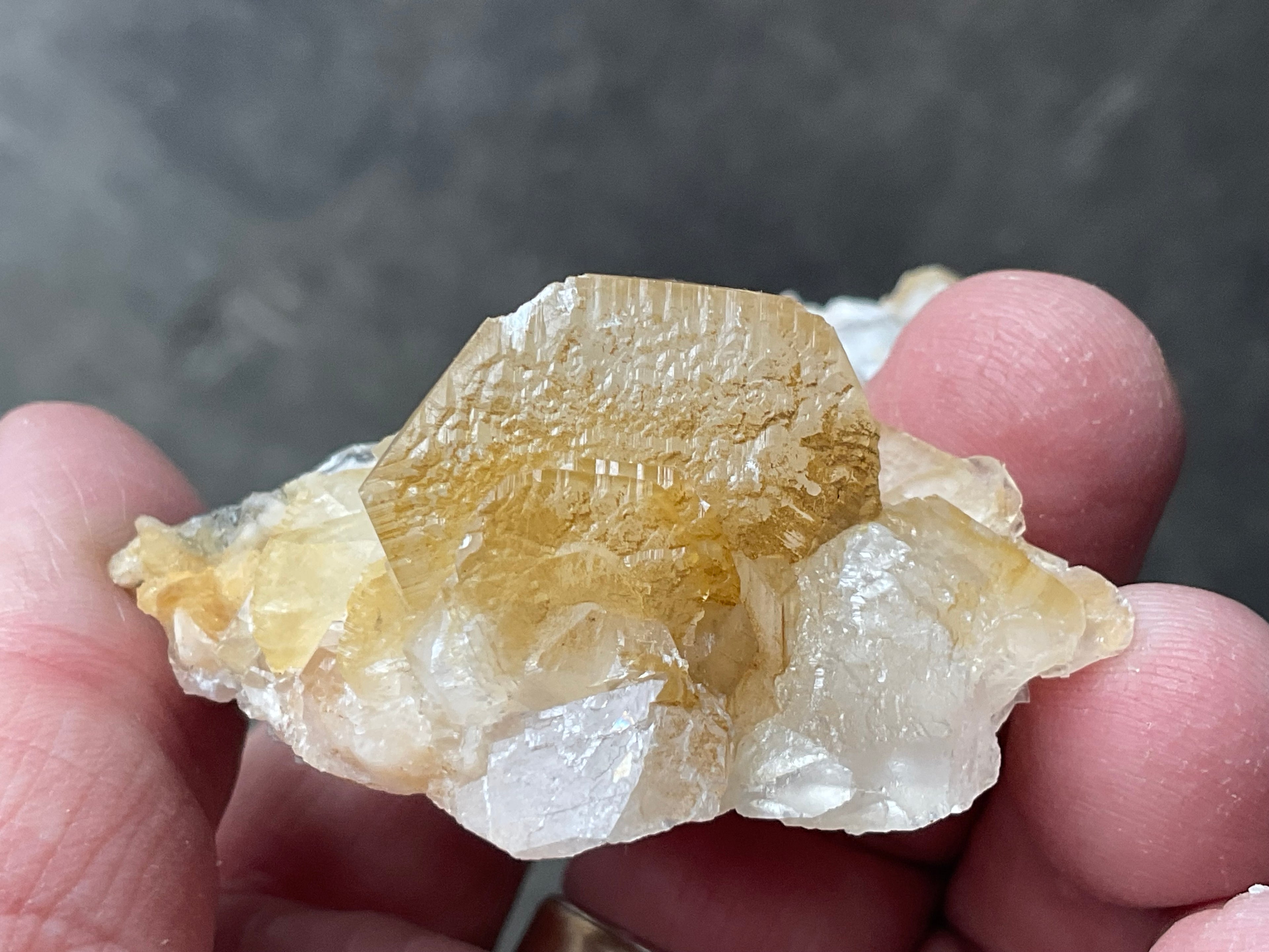 92g Yellow Bladed Calcite Specimen A from Hubei, China