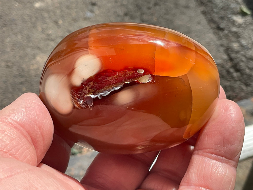 194g Carnelian Orca Palmstone 8A