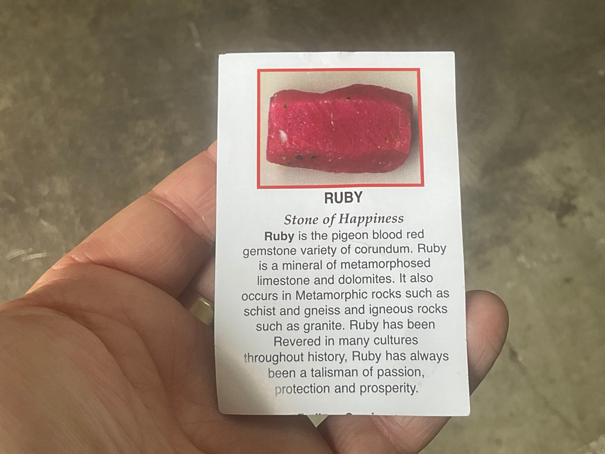 Madagascan Ruby Specimen Pack B