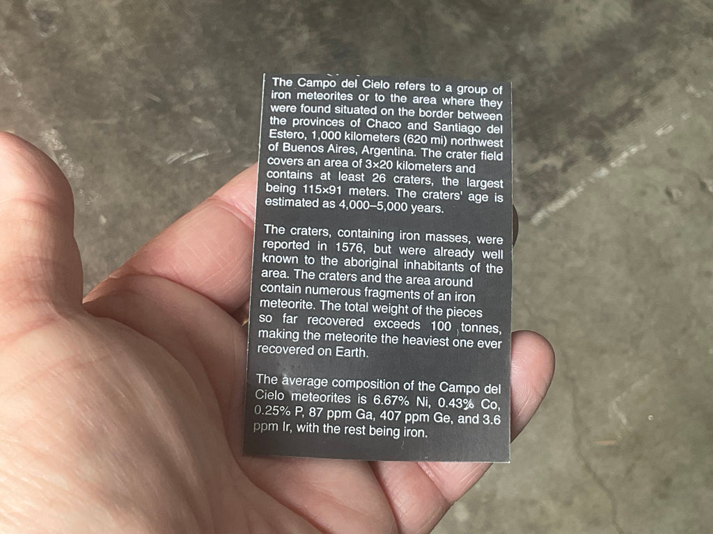 Campo del Cielo Meteorite Specimen Pack A