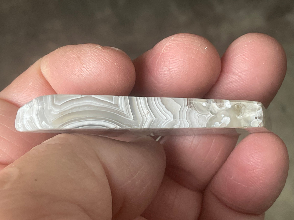 16g Mexican Crazy Lace Agate Thin Freeform 8A