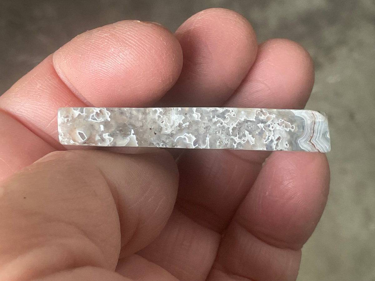 17g Mexican Crazy Lace Agate Thin Freeform 8B