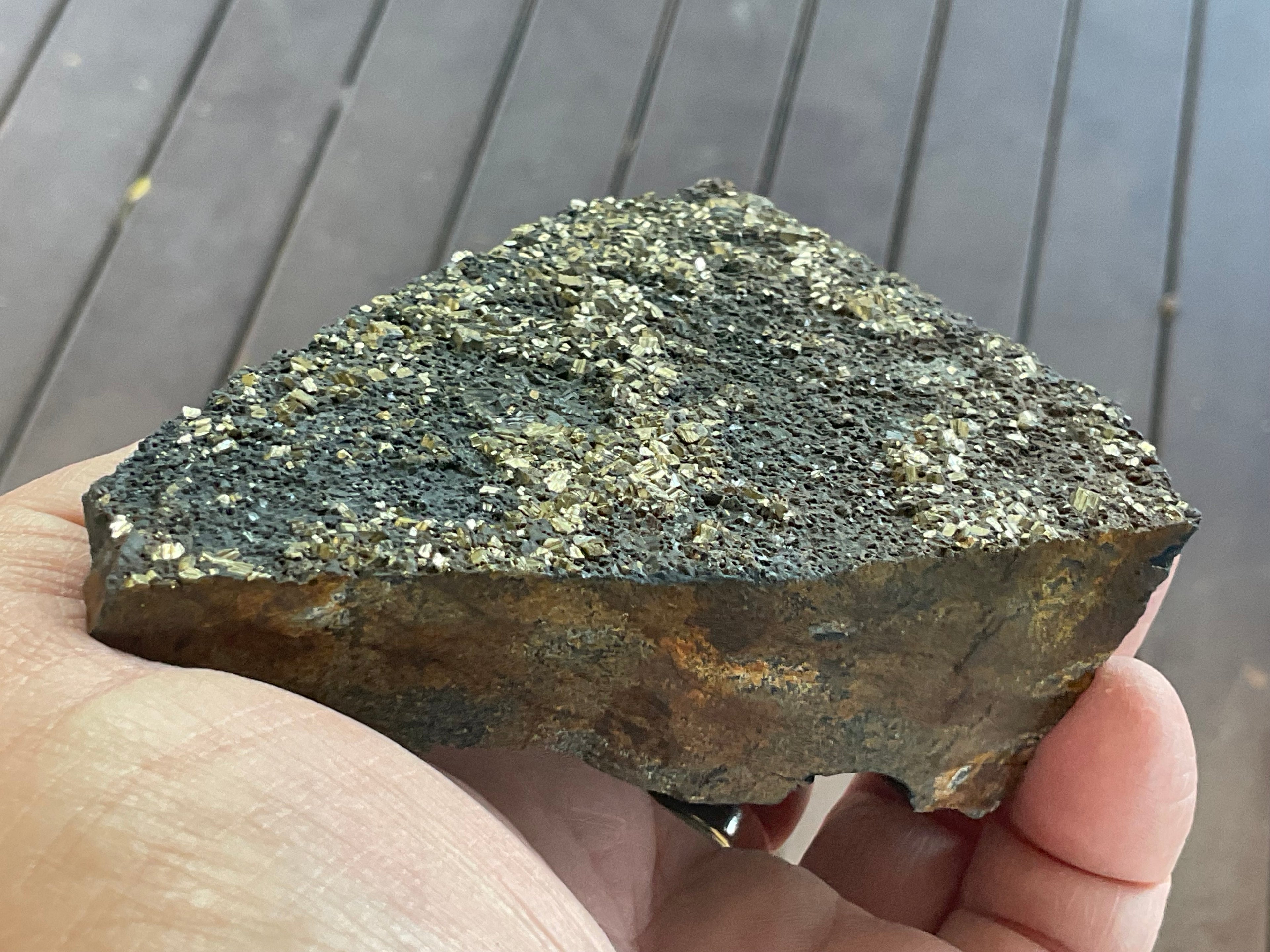 260g Tasmanian Cubic Pyrite Specimen