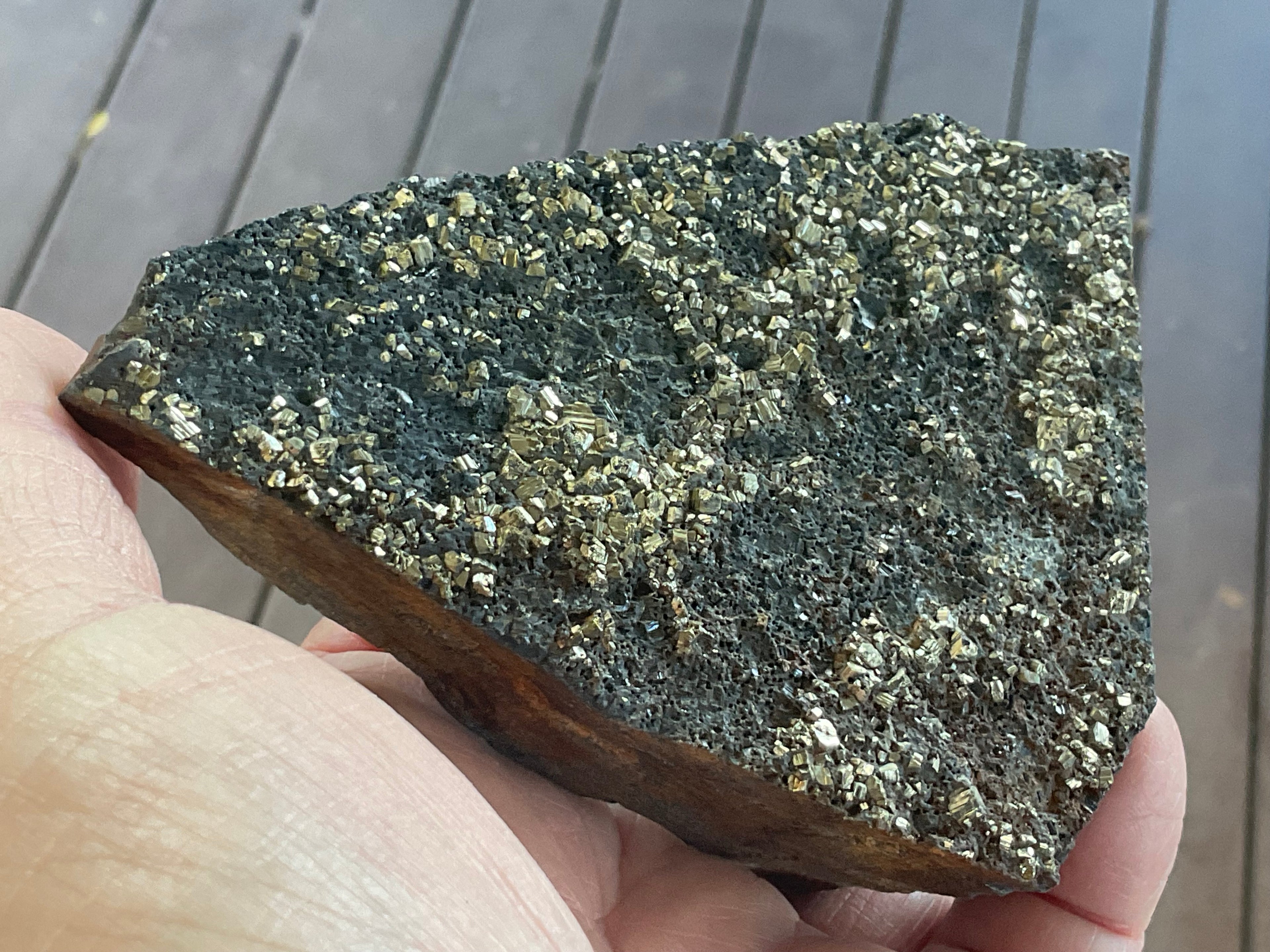 260g Tasmanian Cubic Pyrite Specimen