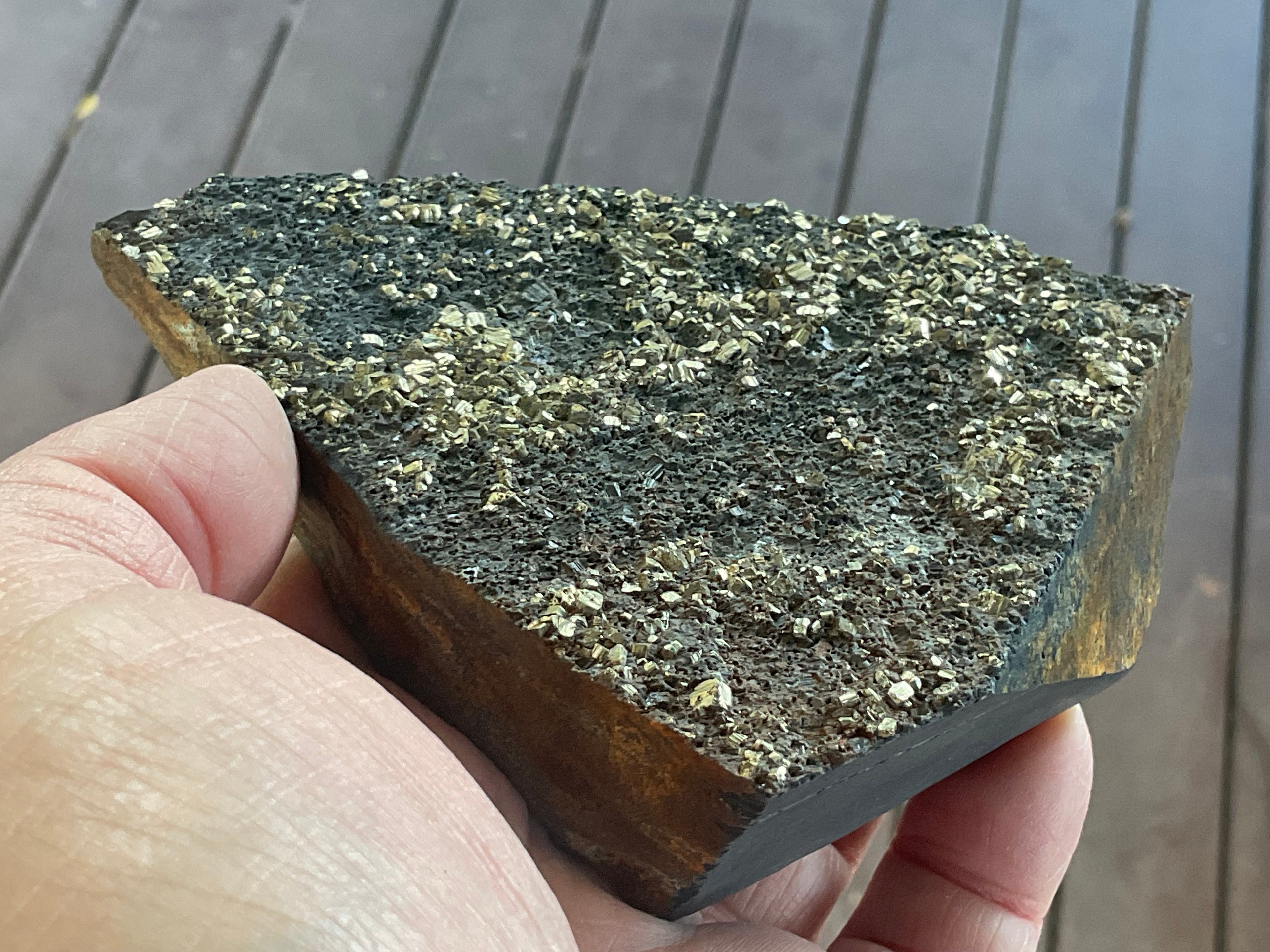 260g Tasmanian Cubic Pyrite Specimen