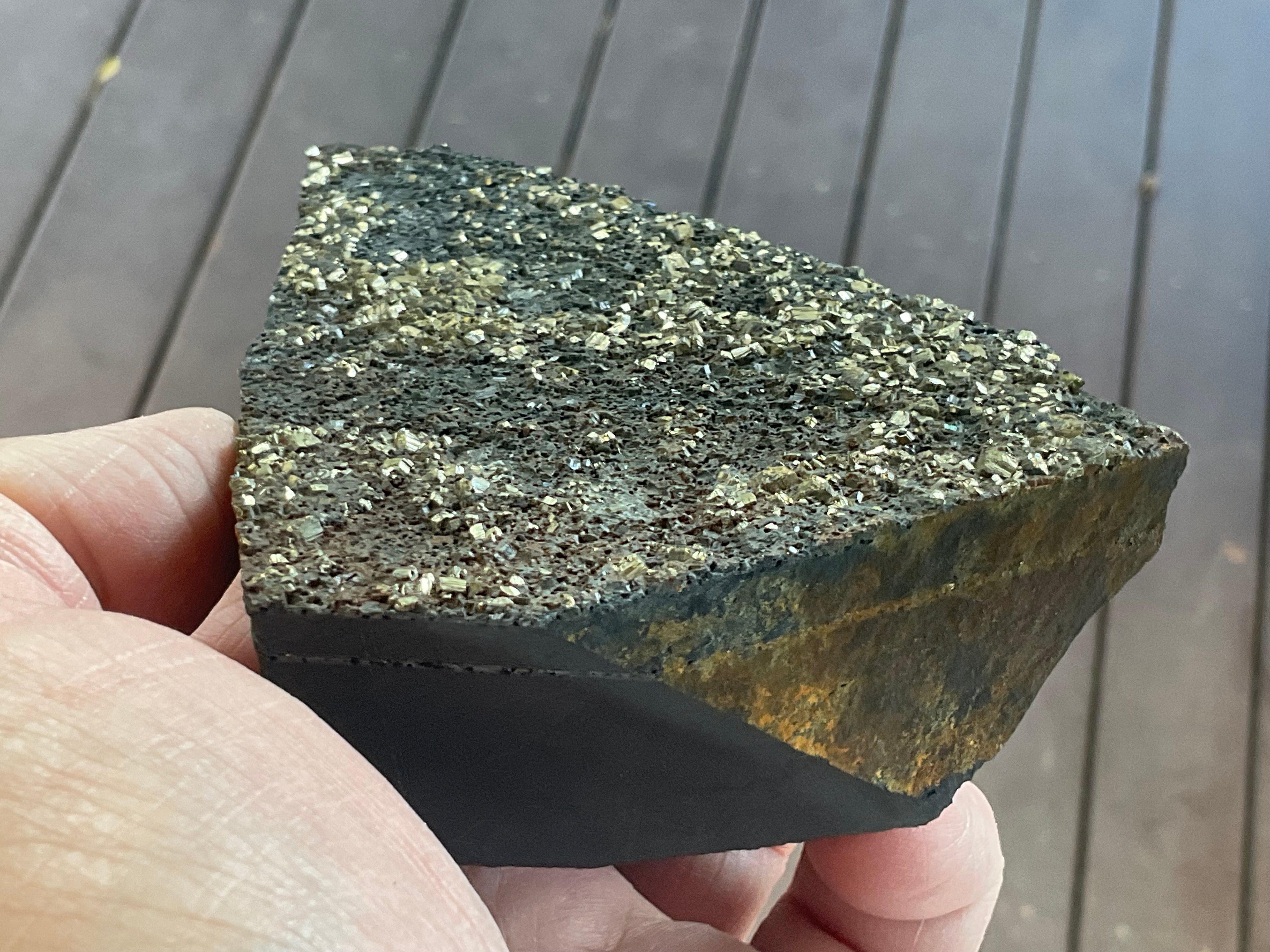 260g Tasmanian Cubic Pyrite Specimen