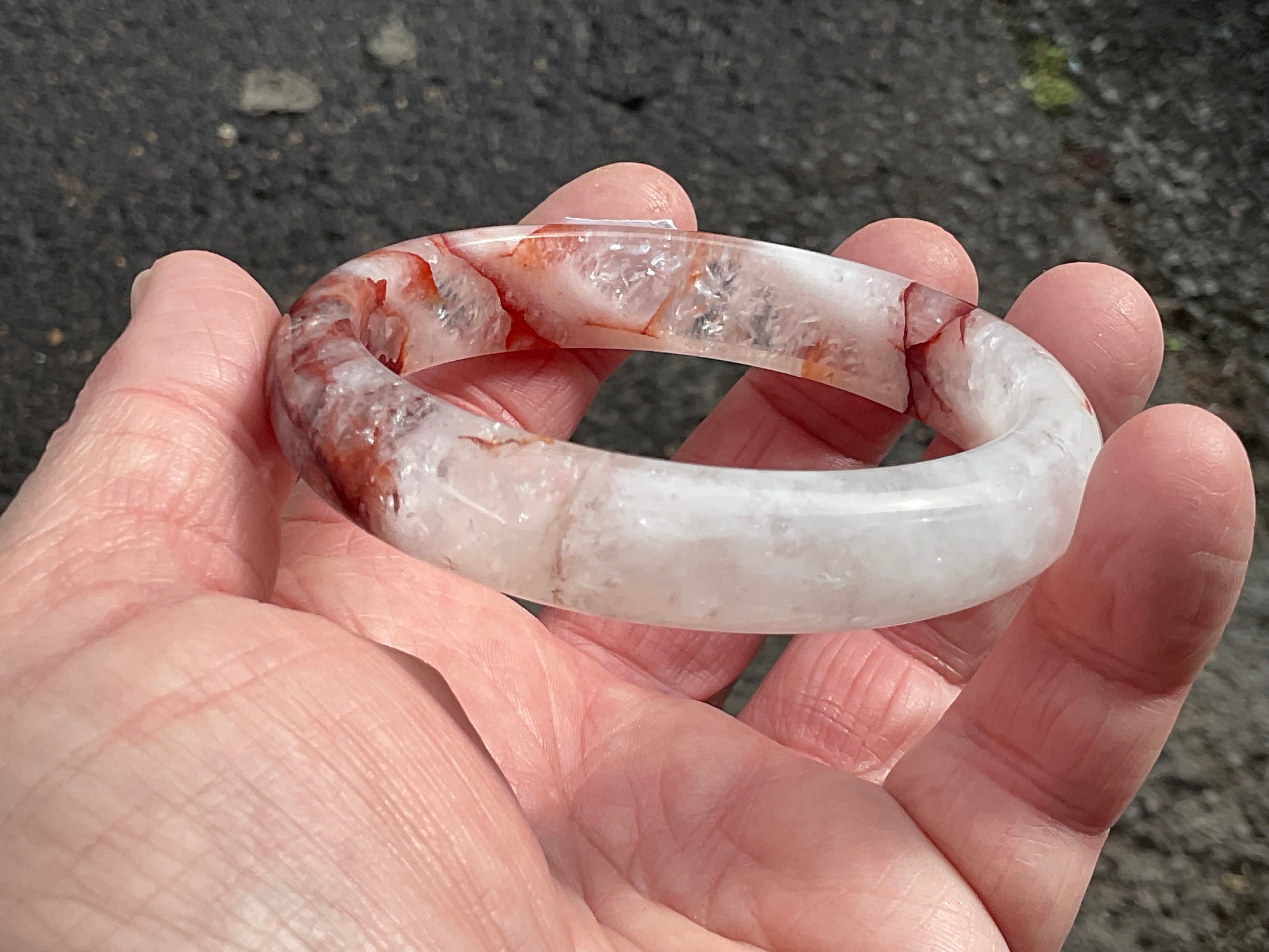 61mm Fire Quartz Solid Bangle 2A