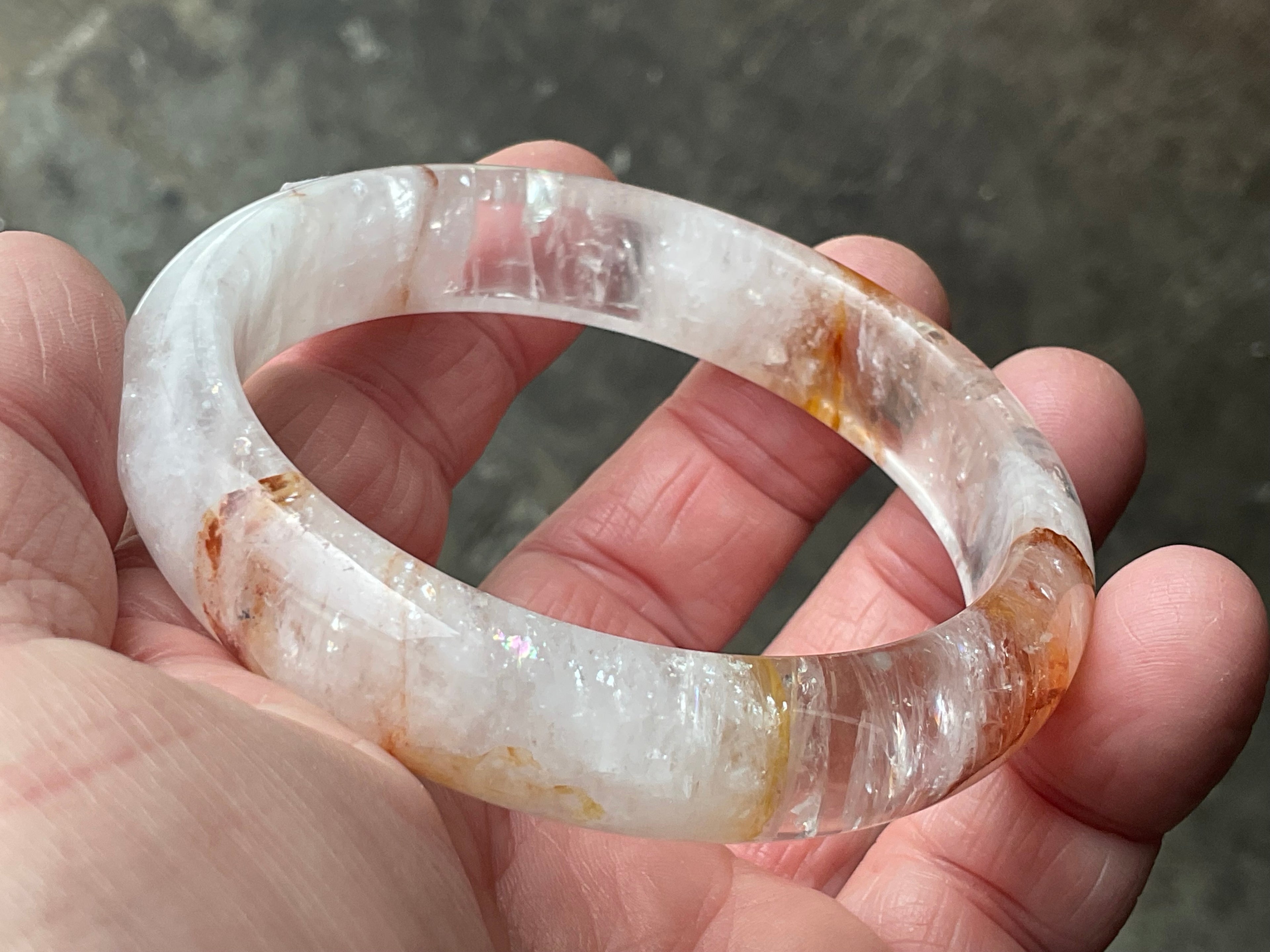 61mm Fire Quartz Solid Bangle 2B