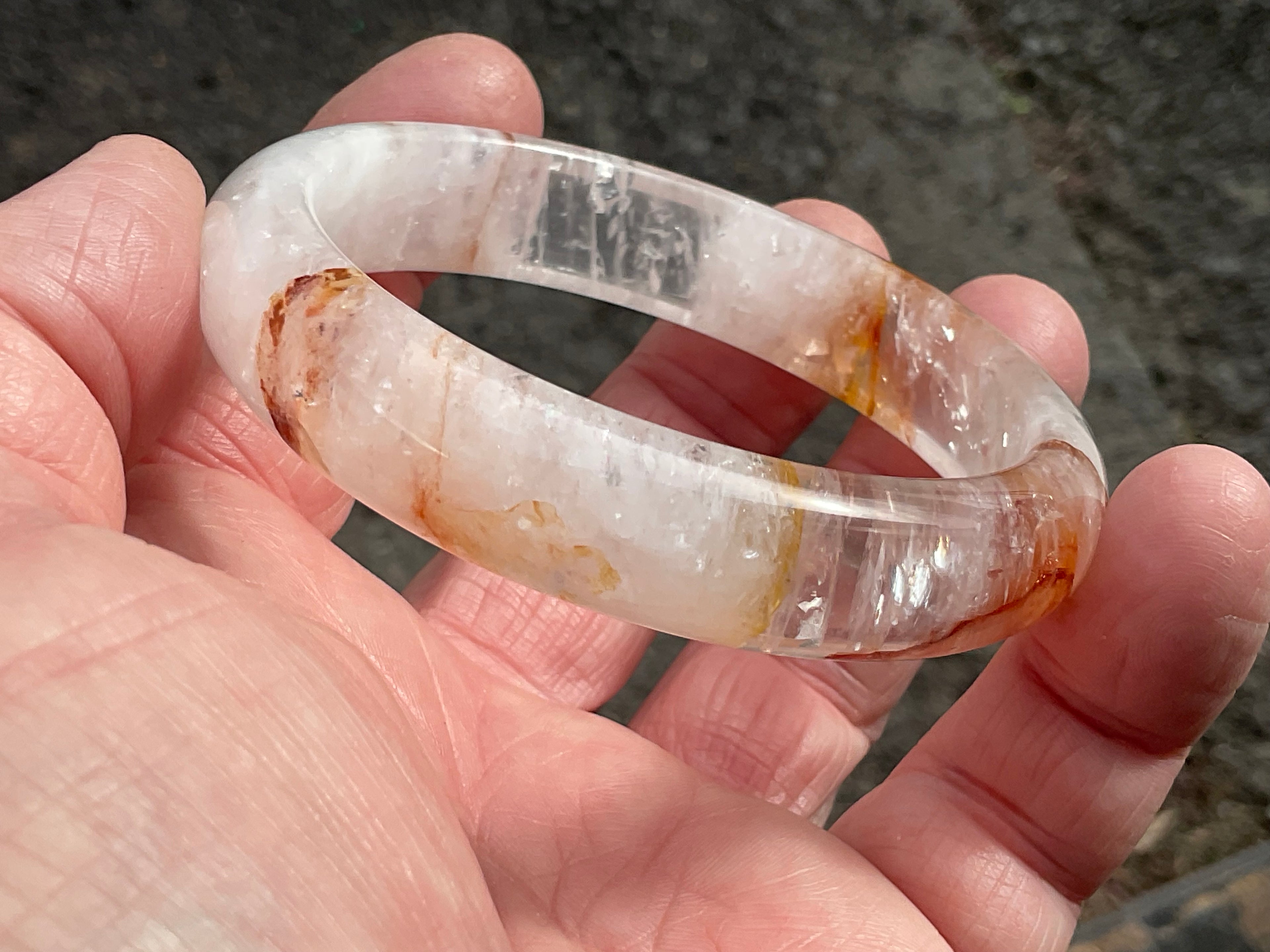 61mm Fire Quartz Solid Bangle 2B