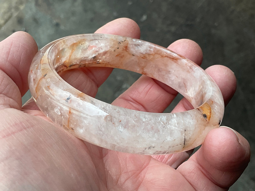 61g Fire Quartz Solid Bangle 1A