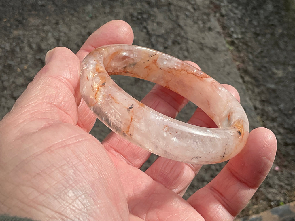 61g Fire Quartz Solid Bangle 1A