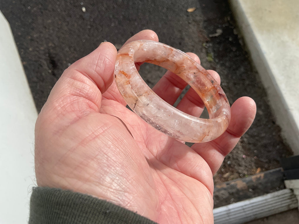 61g Fire Quartz Solid Bangle 1A