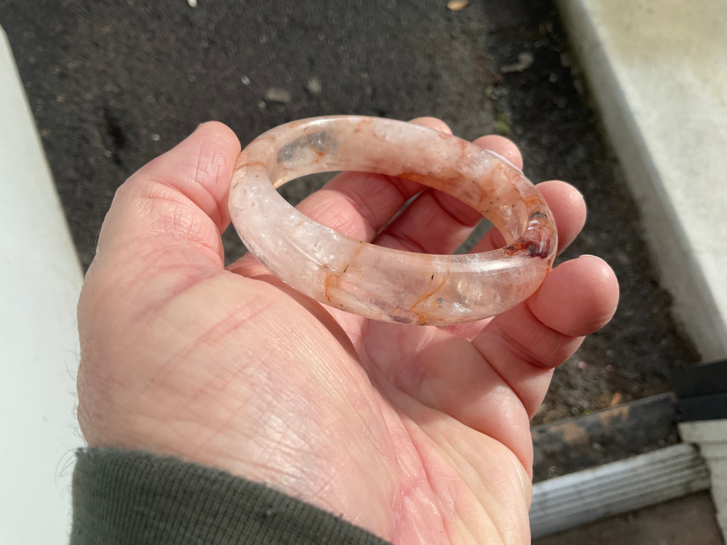 61g Fire Quartz Solid Bangle 1A