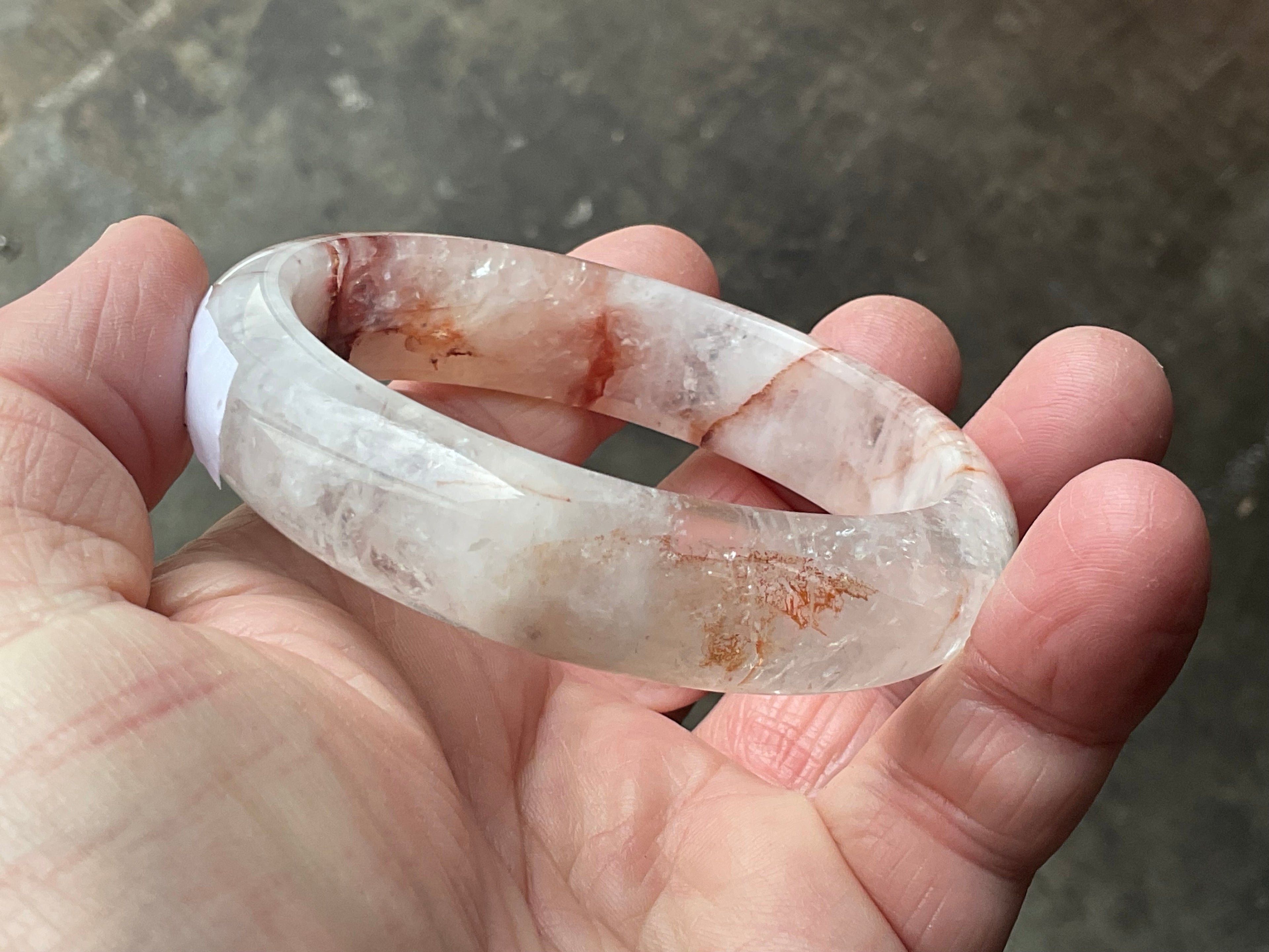 61g Fire Quartz Solid Bangle 1B
