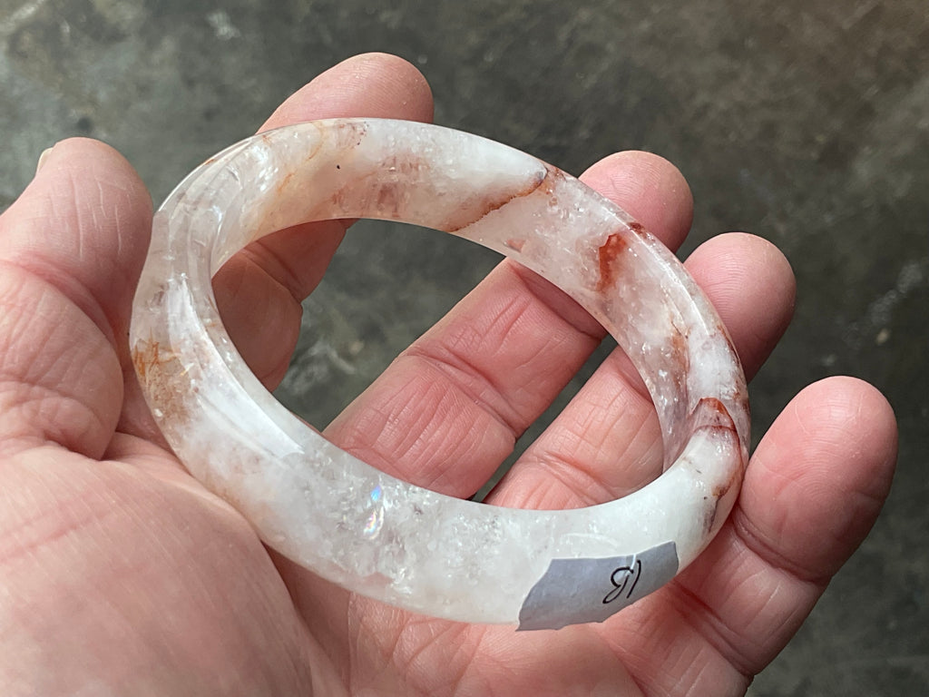 61g Fire Quartz Solid Bangle 1B