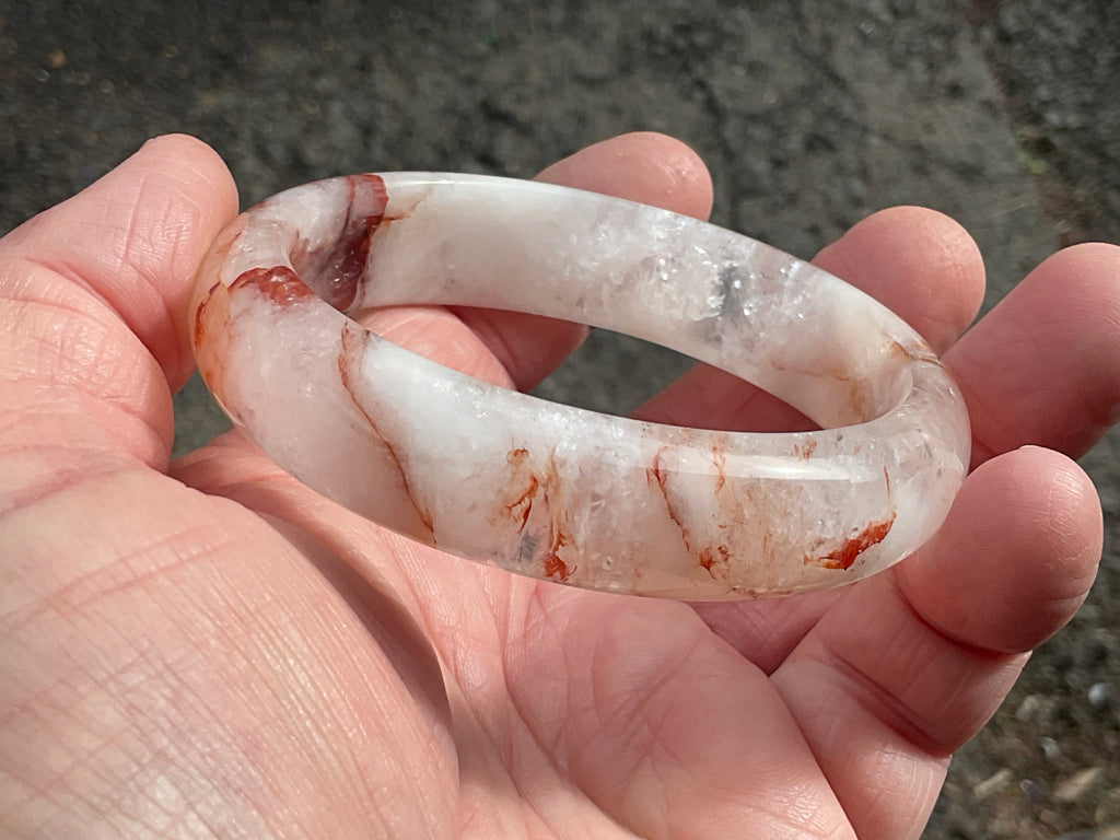 61g Fire Quartz Solid Bangle 1B