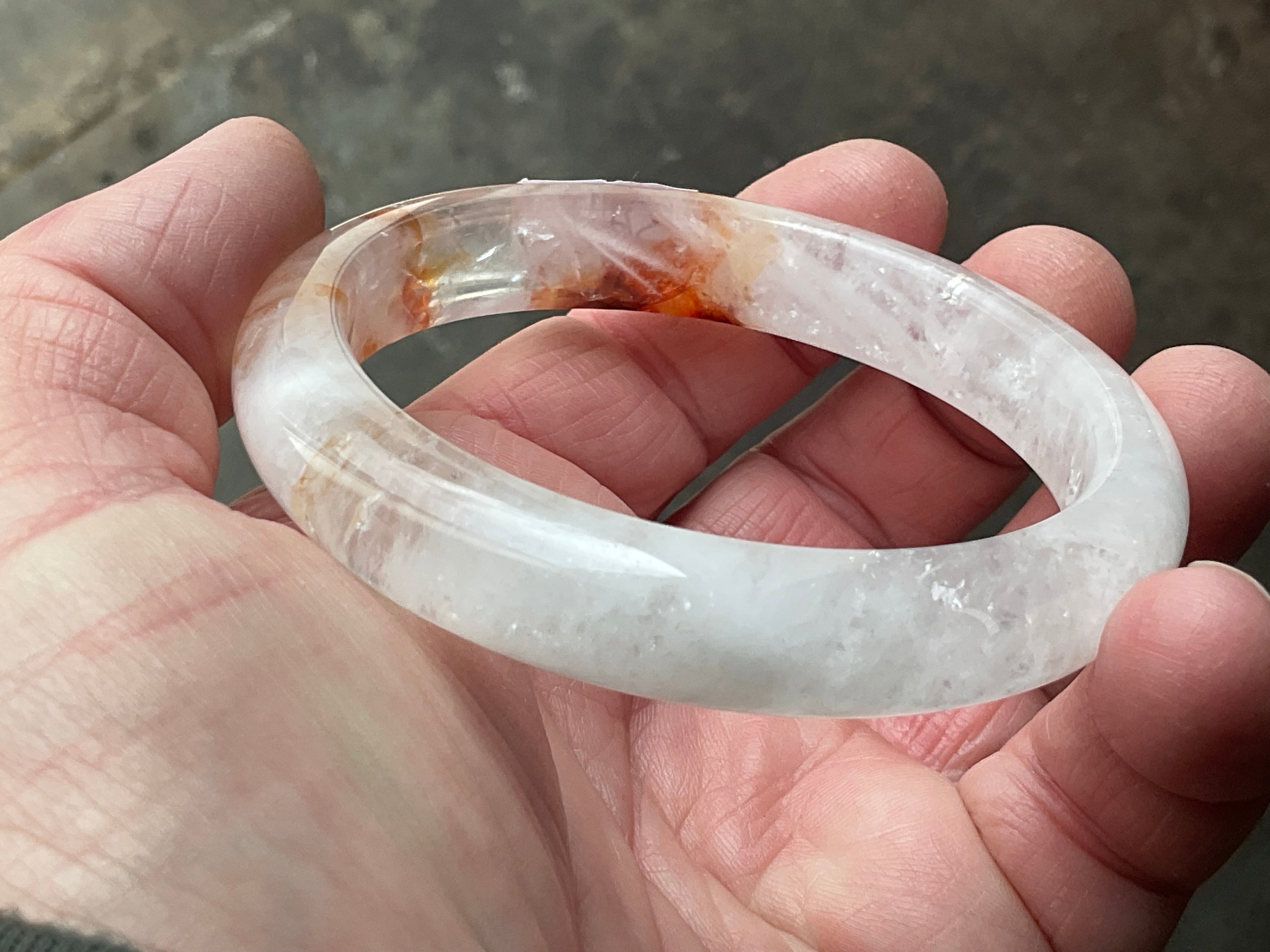 61mm Fire Quartz Solid Bangle 3A
