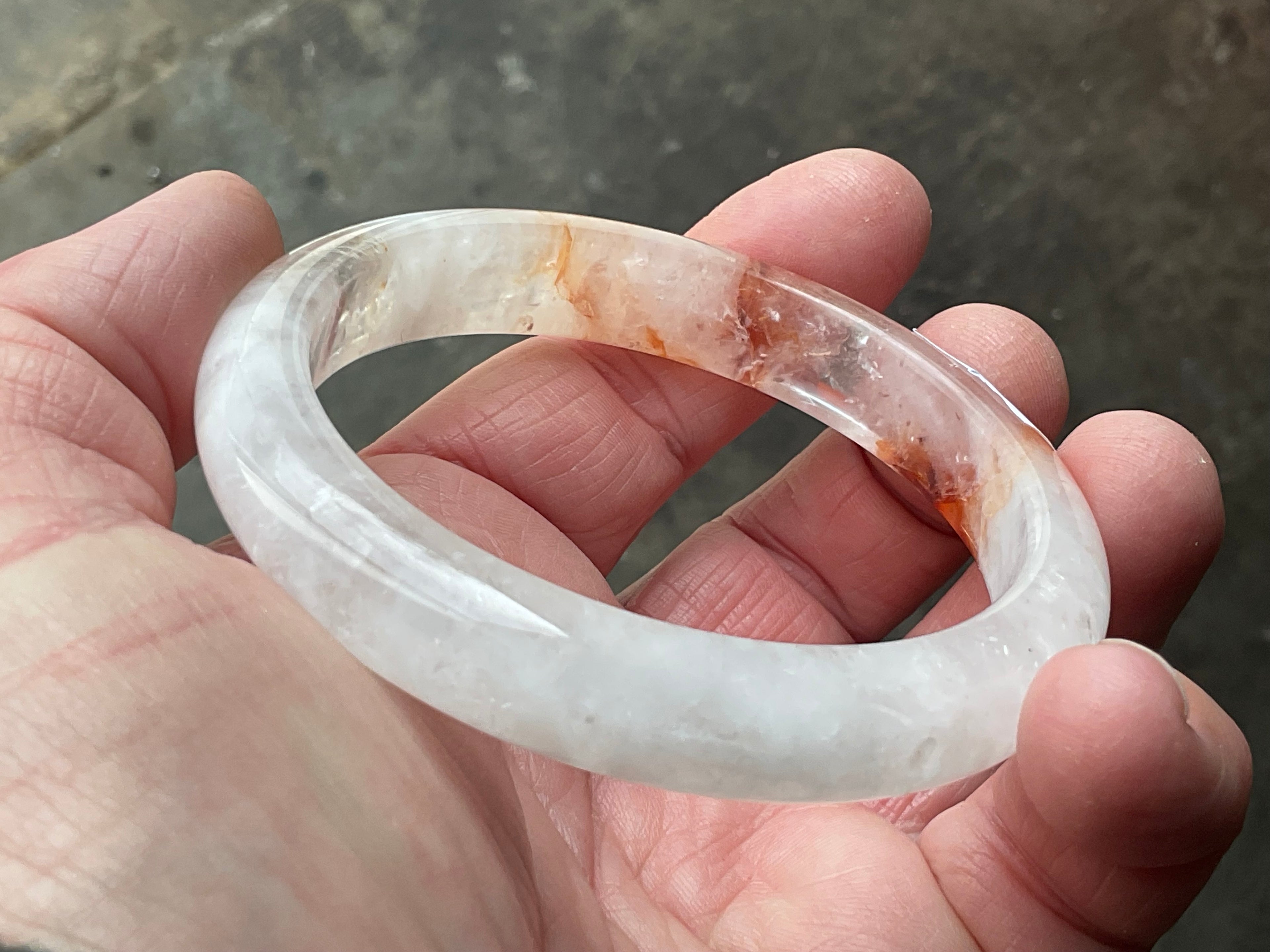 61mm Fire Quartz Solid Bangle 3A