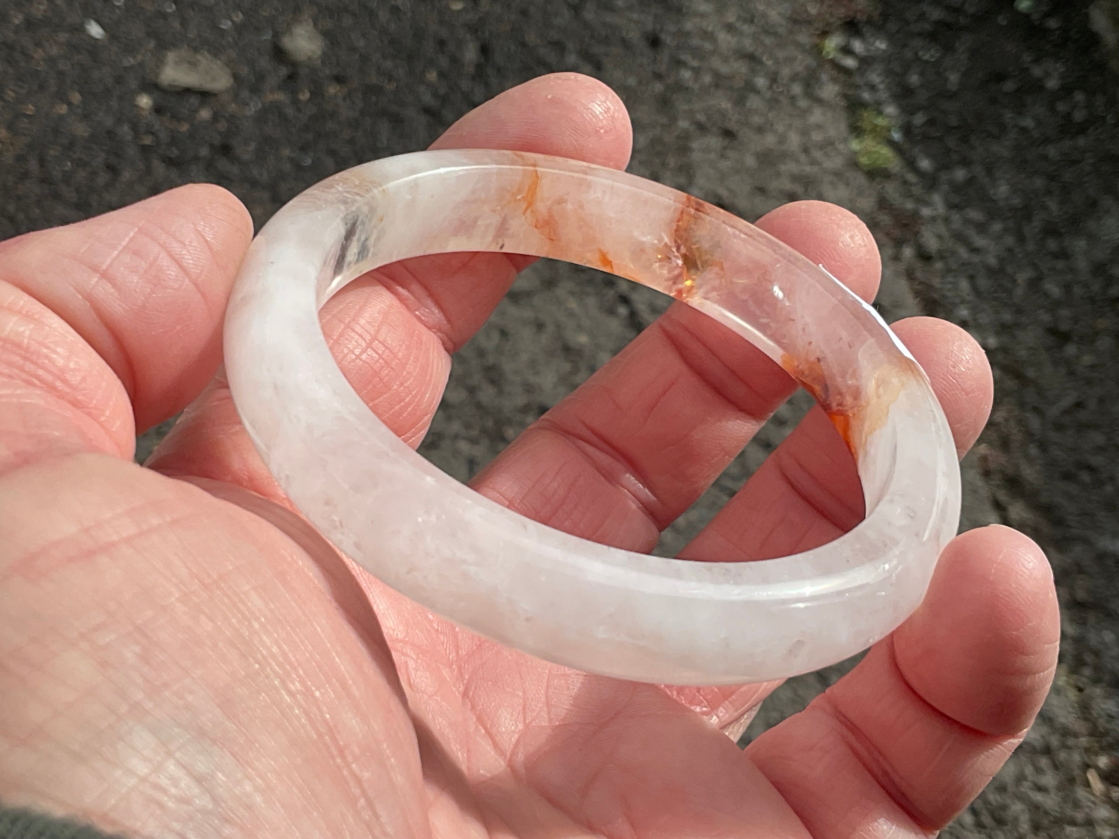 61mm Fire Quartz Solid Bangle 3A