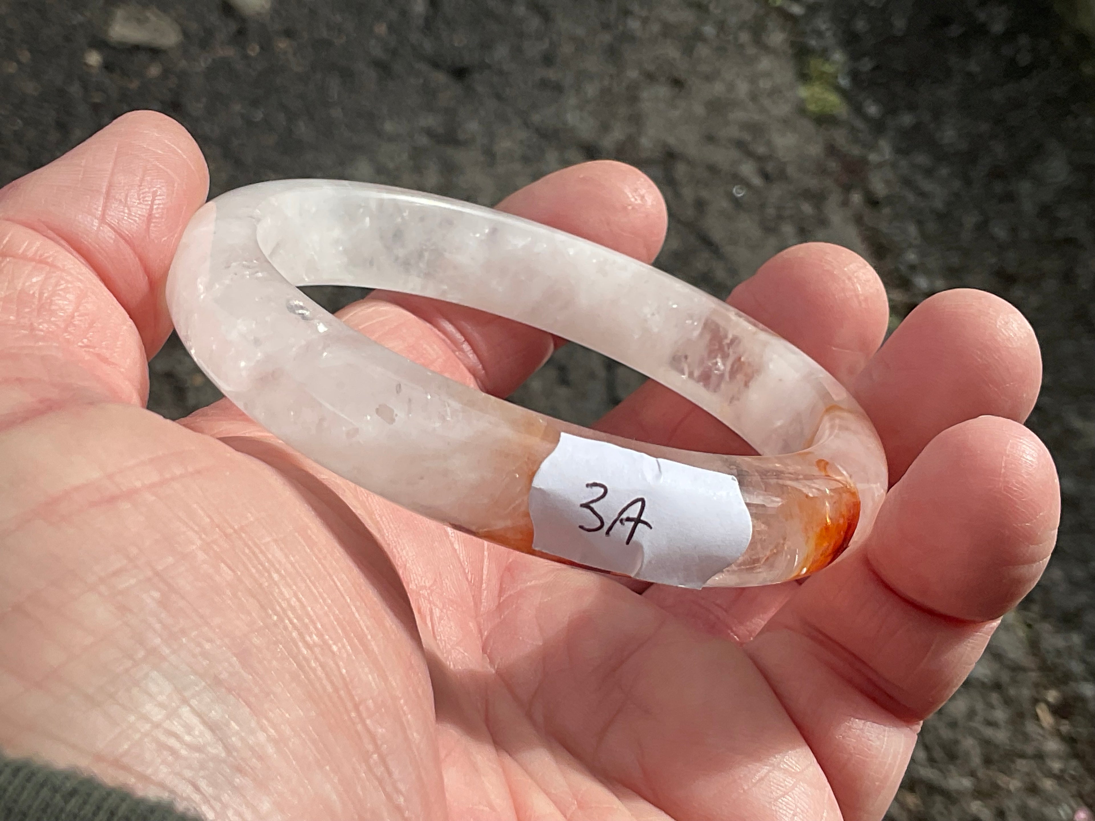61mm Fire Quartz Solid Bangle 3A