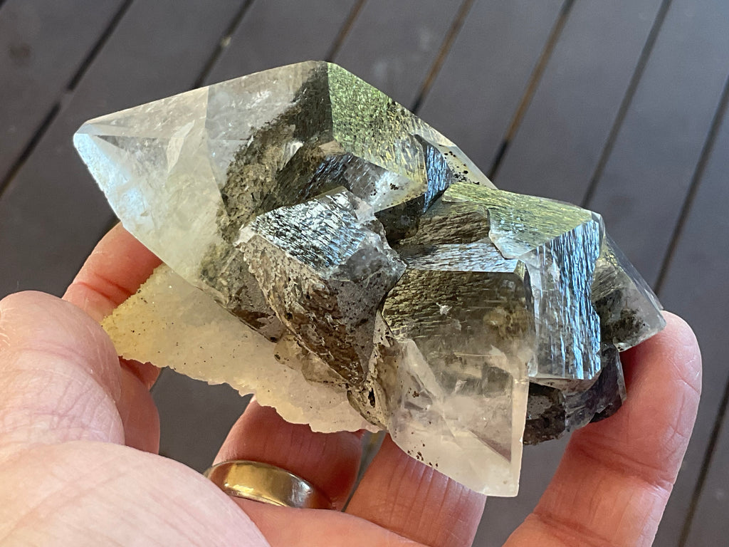 228g Dendritic Dog Tooth Calcite specimen from Fujian, China