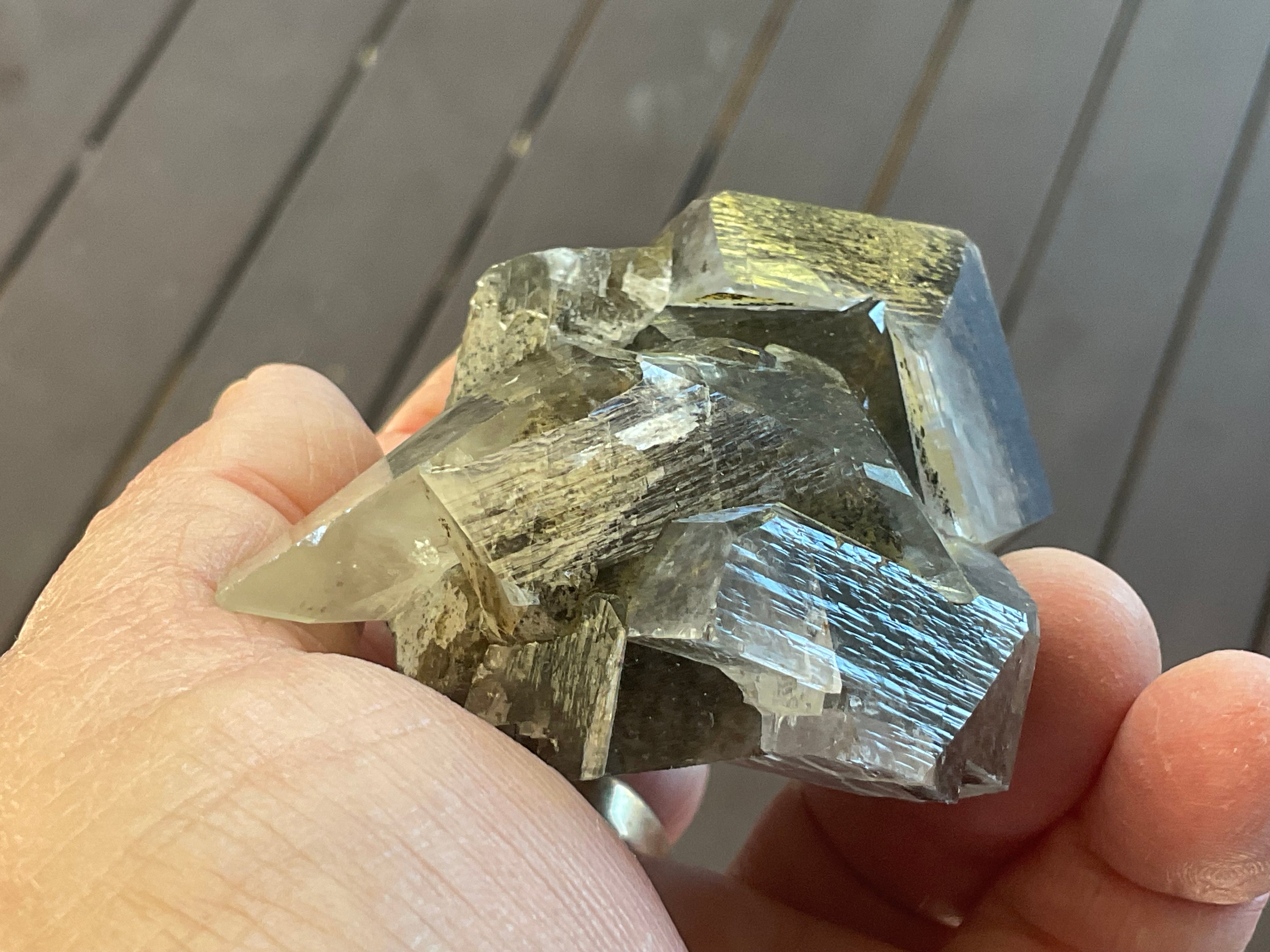 228g Dendritic Dog Tooth Calcite specimen from Fujian, China