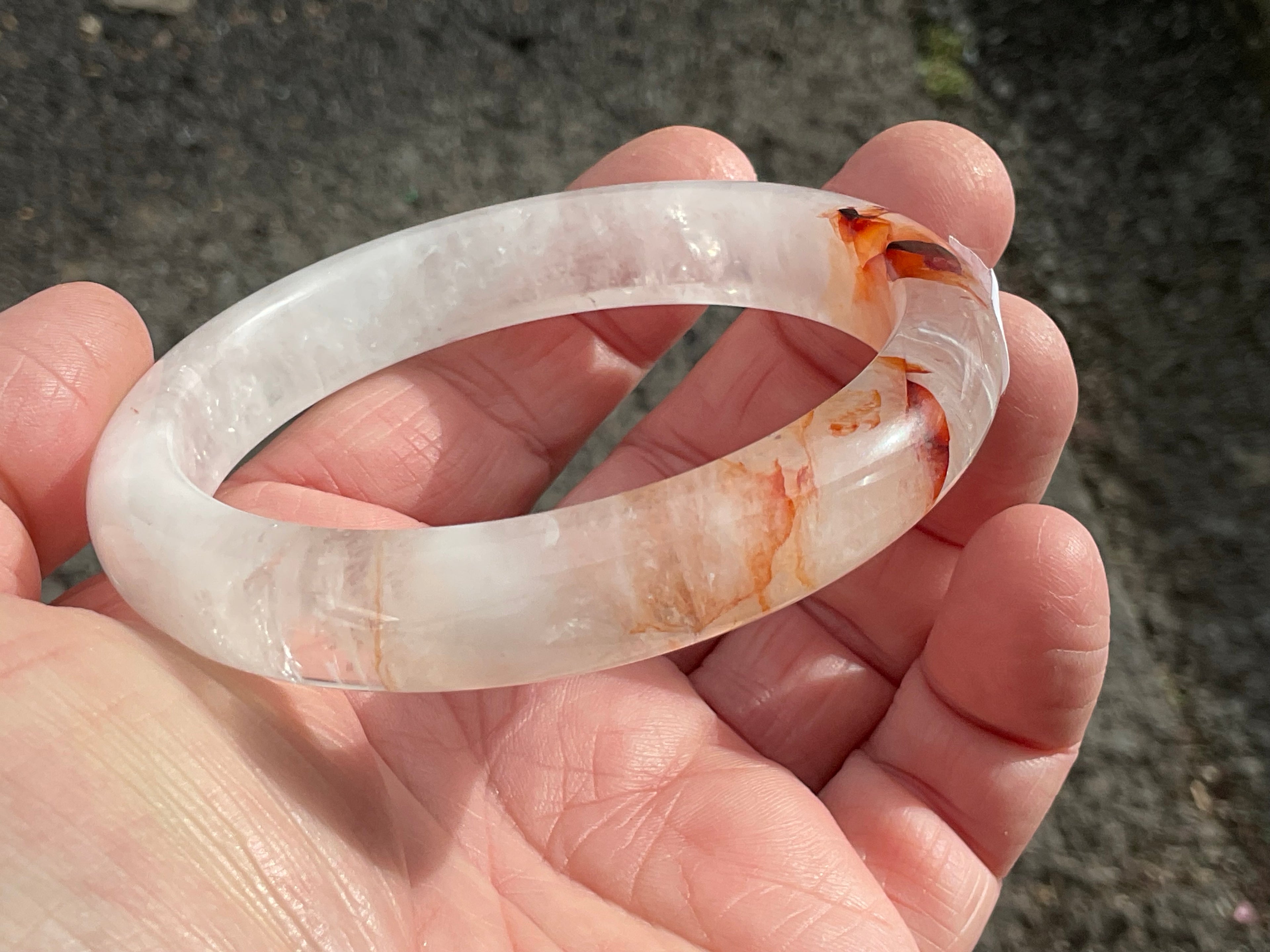 61mm Fire Quartz Solid Bangle 3A