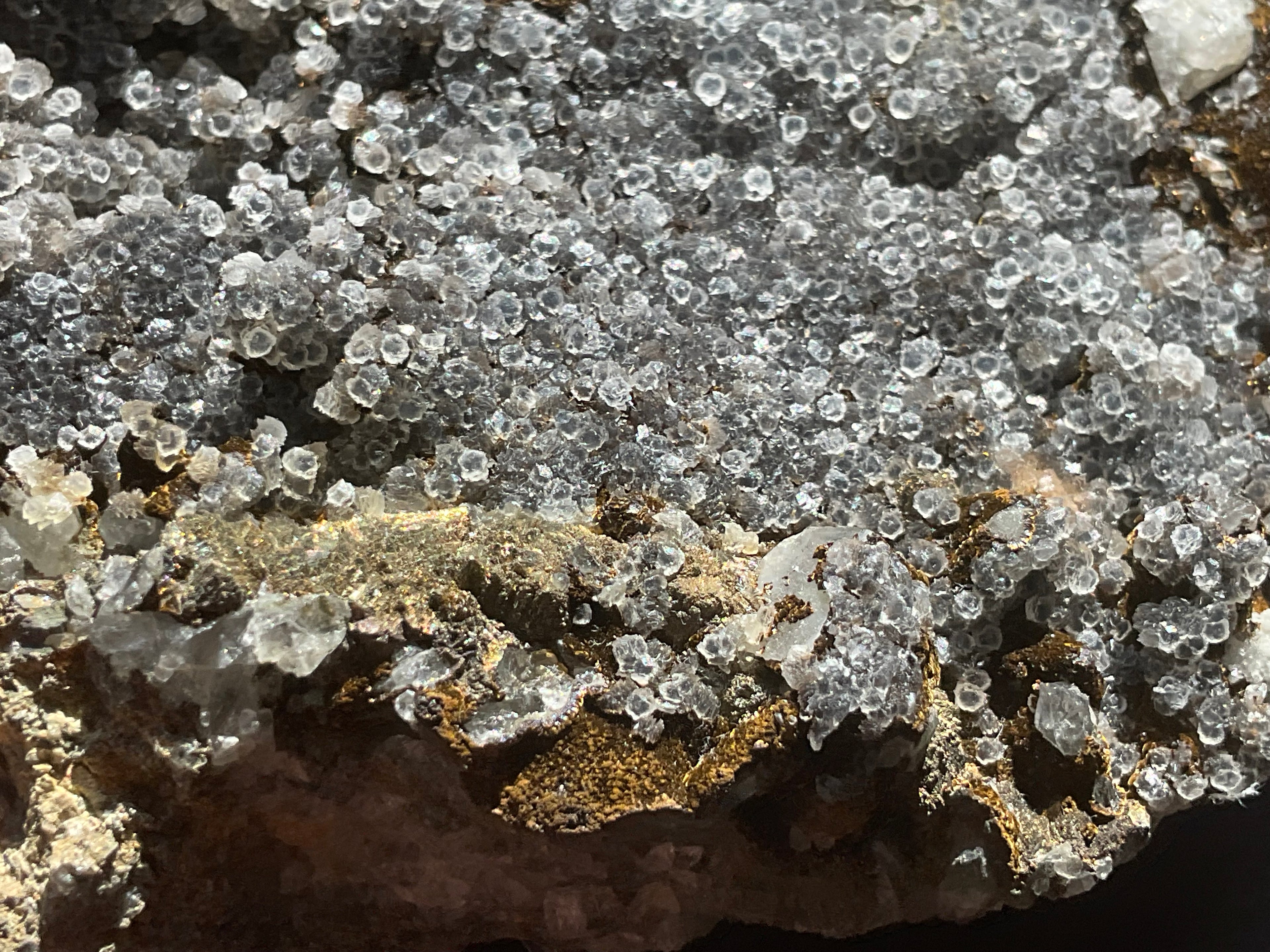 470g Quartz, Goethite, Fluorite and Chalcopyrite Specimen