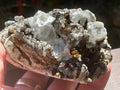 470g Quartz, Goethite, Fluorite and Chalcopyrite Specimen