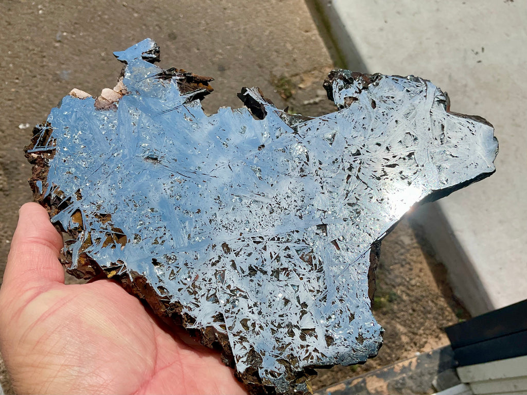 818g Polished Reticulated Hematite Slab