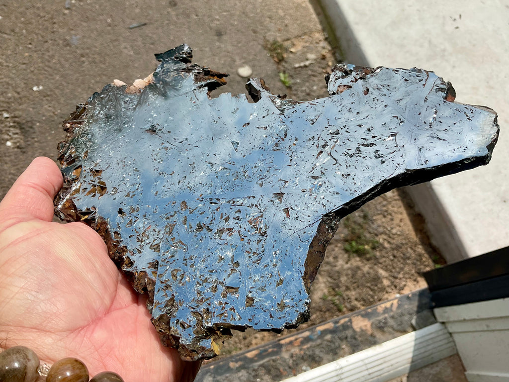 818g Polished Reticulated Hematite Slab
