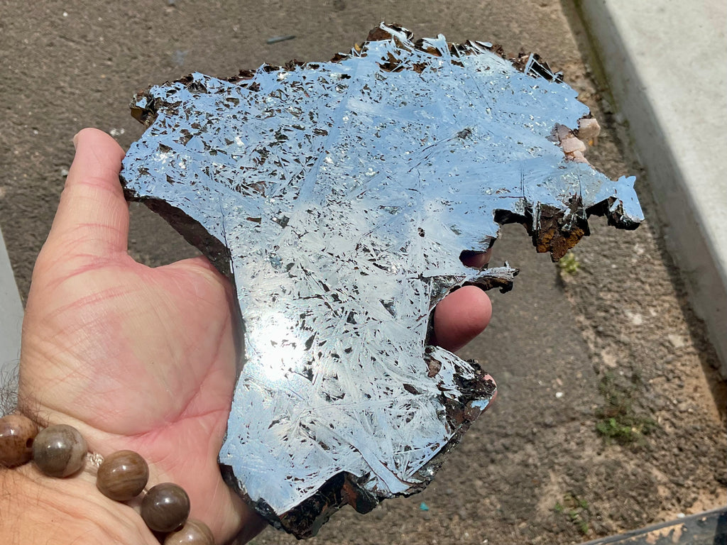 818g Polished Reticulated Hematite Slab