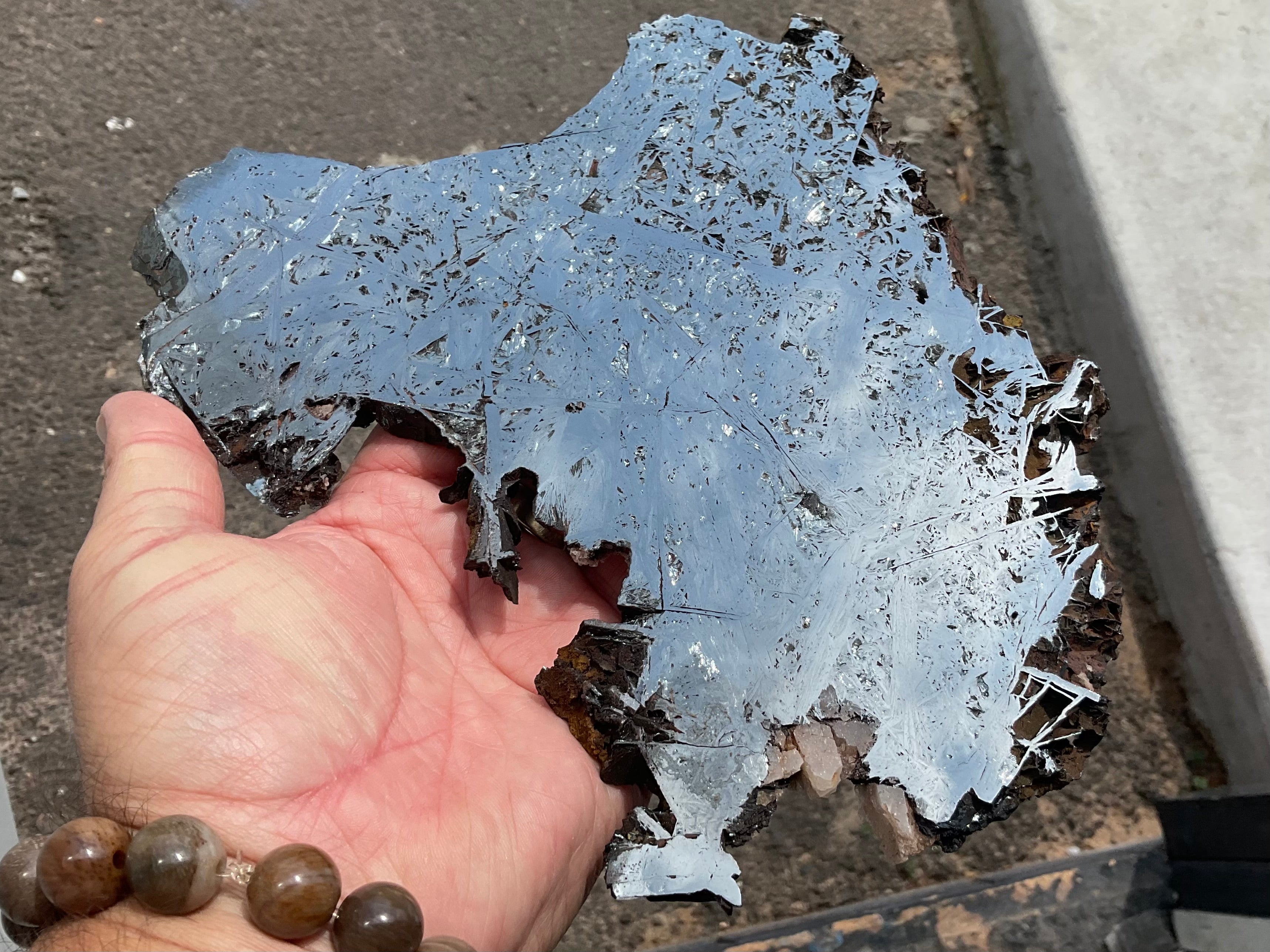 818g Polished Reticulated Hematite Slab