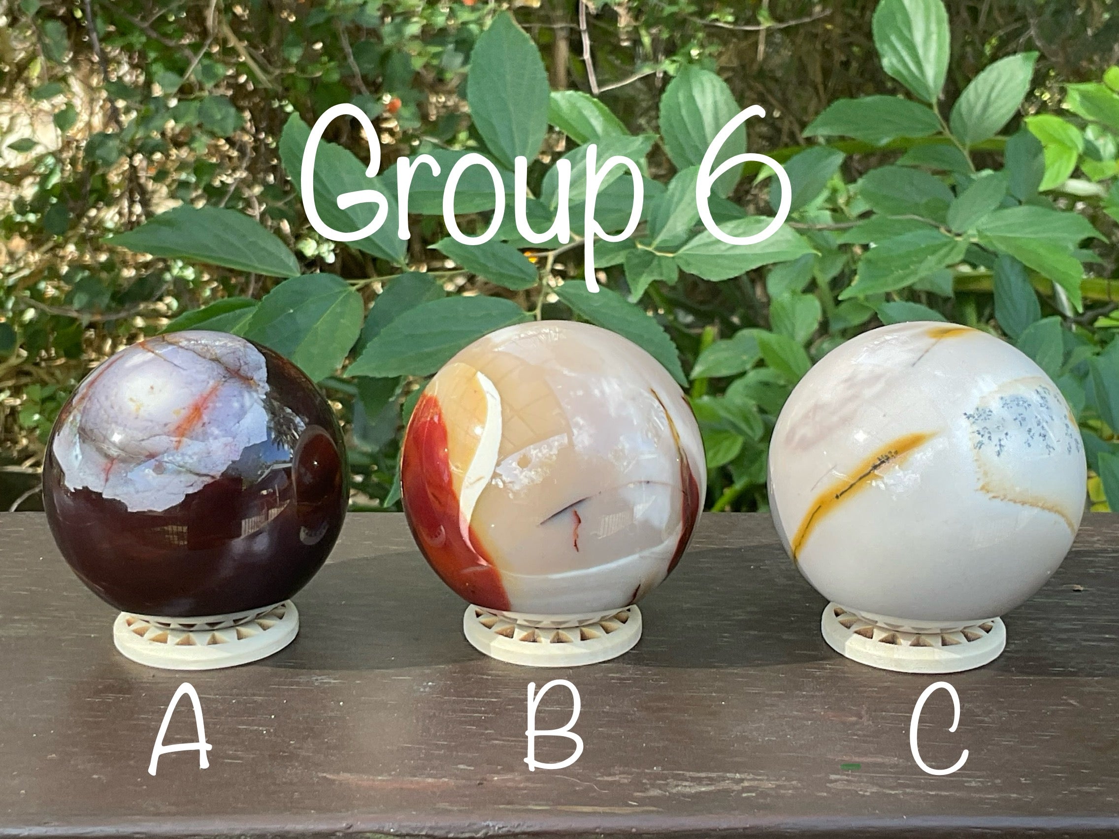 319g (5.2cm diameter) Mookaite Sphere 6A