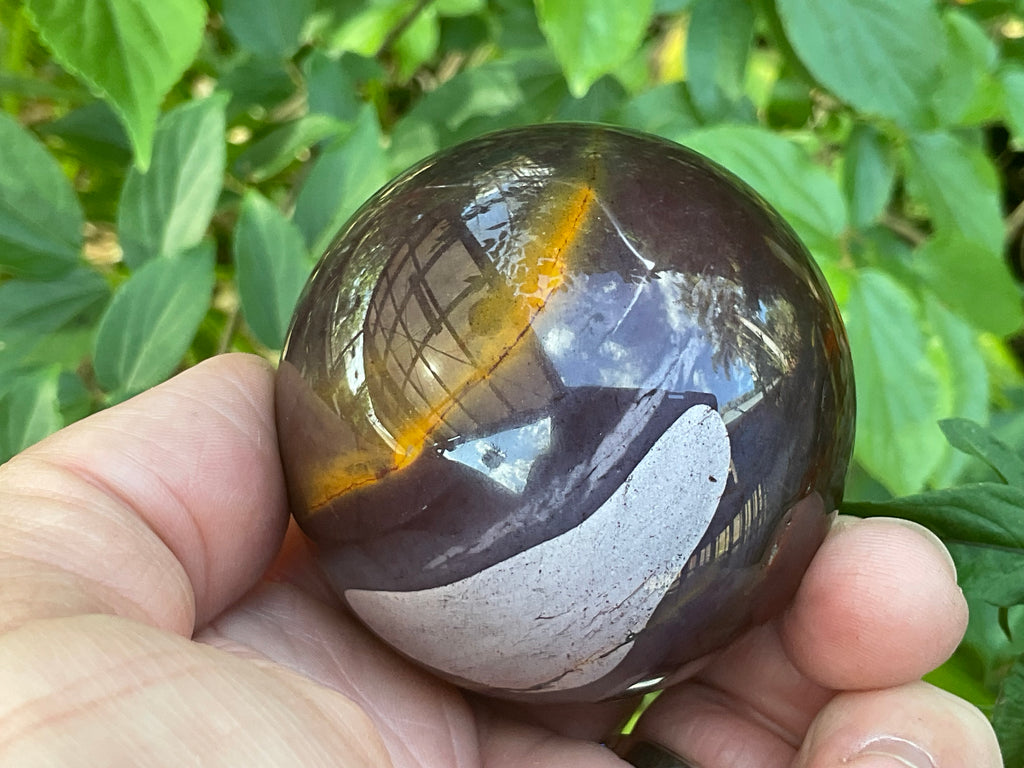 319g (5.2cm diameter) Mookaite Sphere 6A