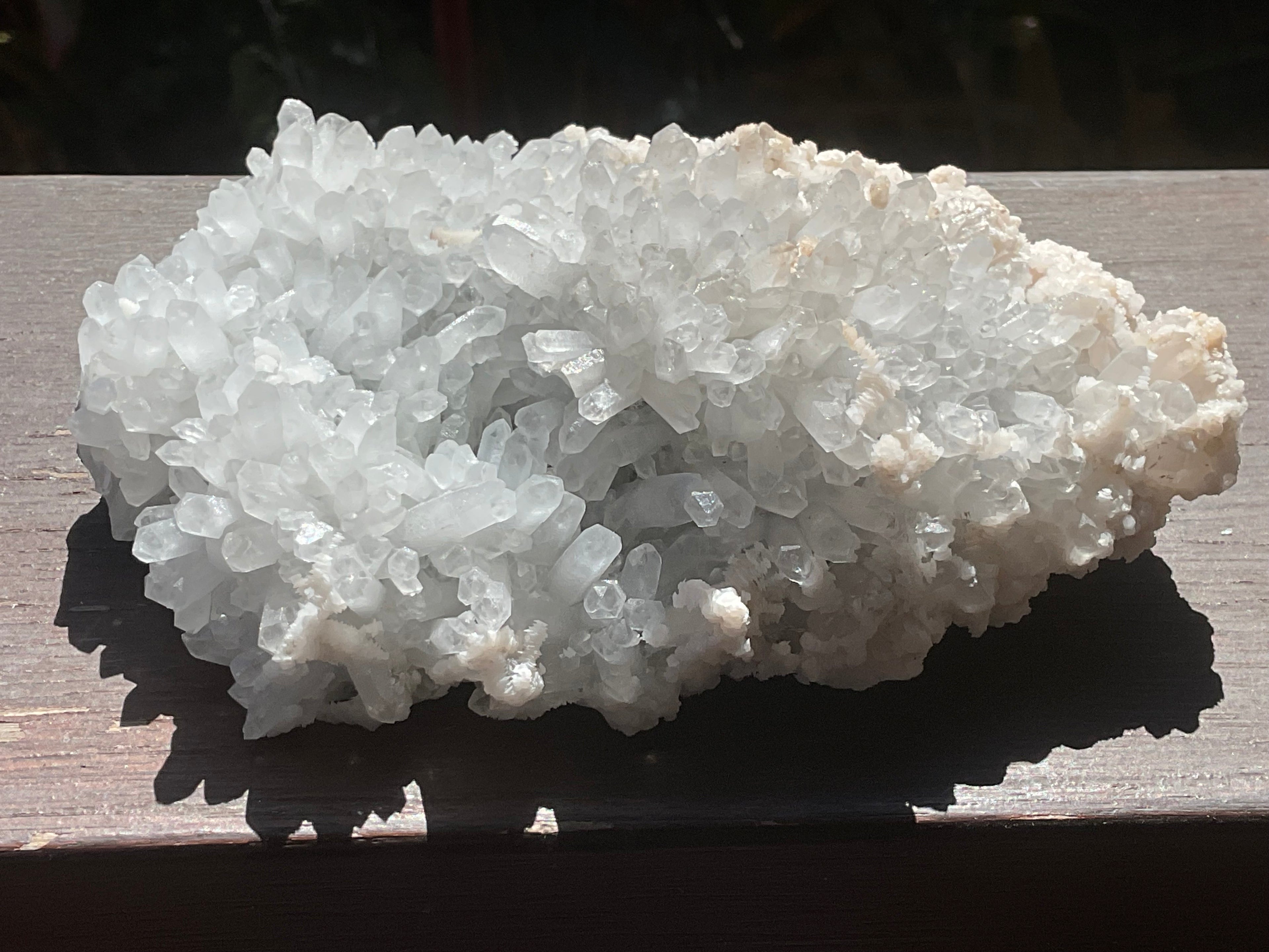 804g Screw Quartz with secondary Miniature Calcite Specimen from Inner Mongolia