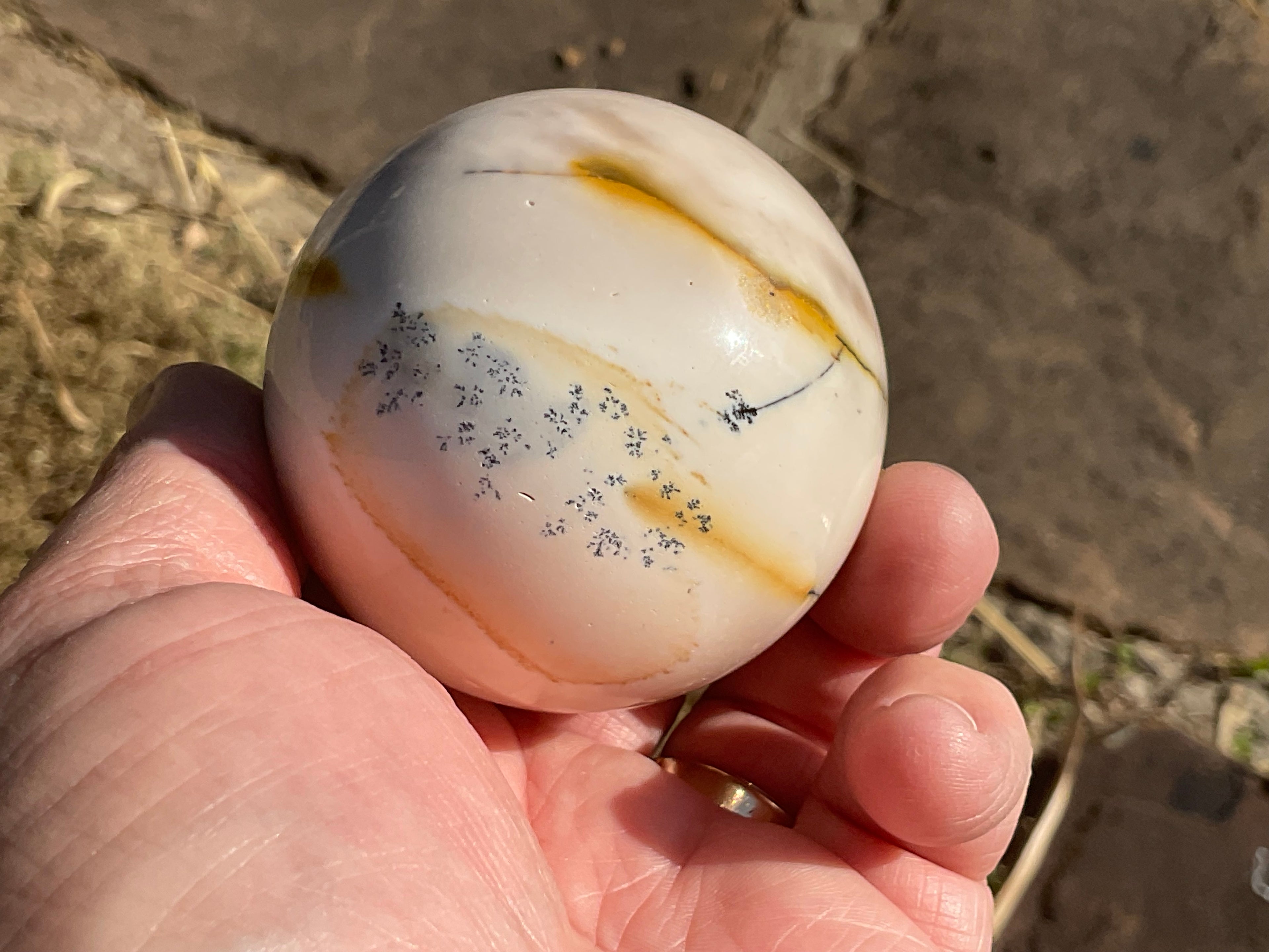 275g (5.4cm diameter) Mookaite Sphere 6C