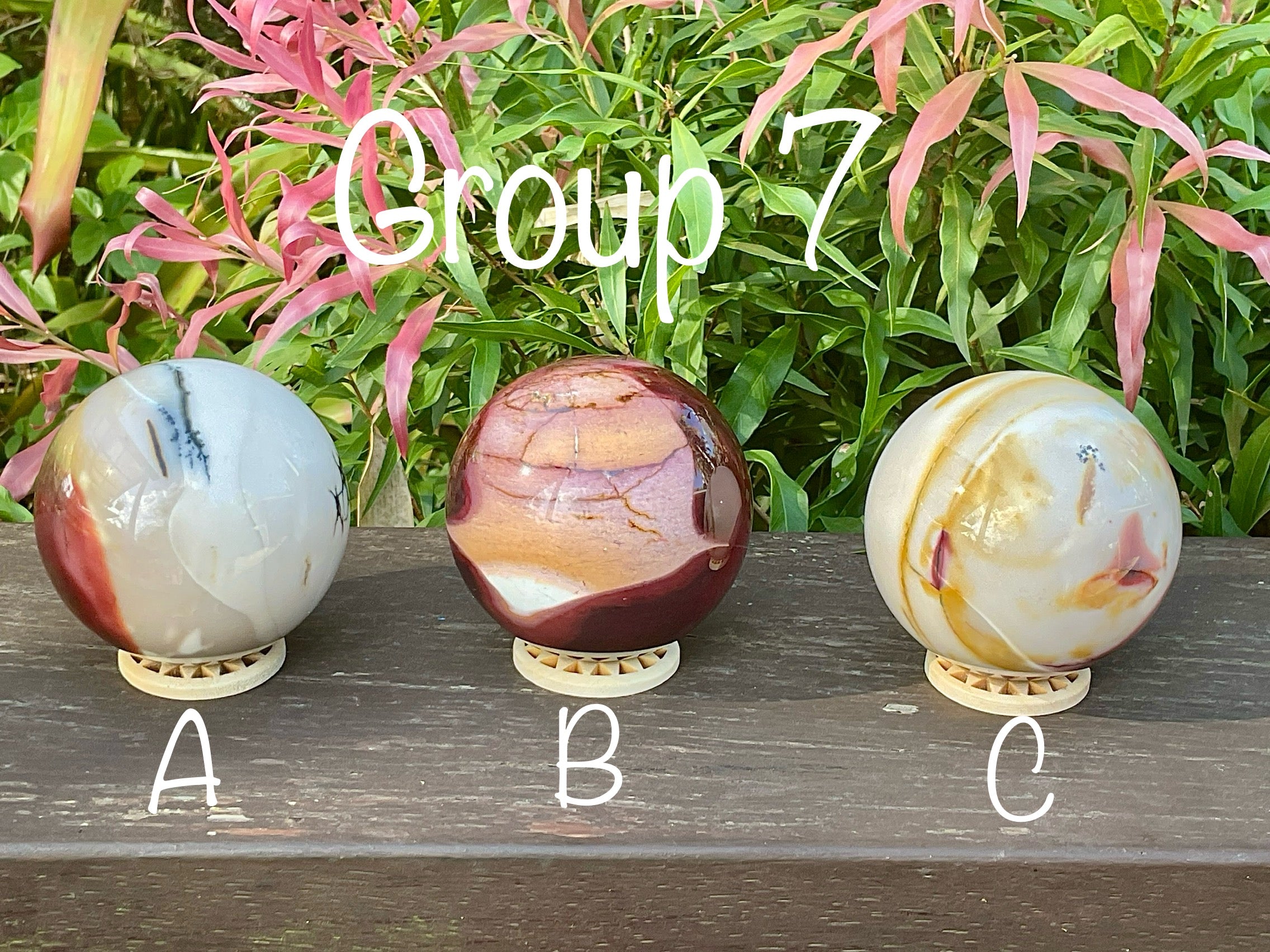 319g (5.7cm diameter) Mookaite Sphere 7A