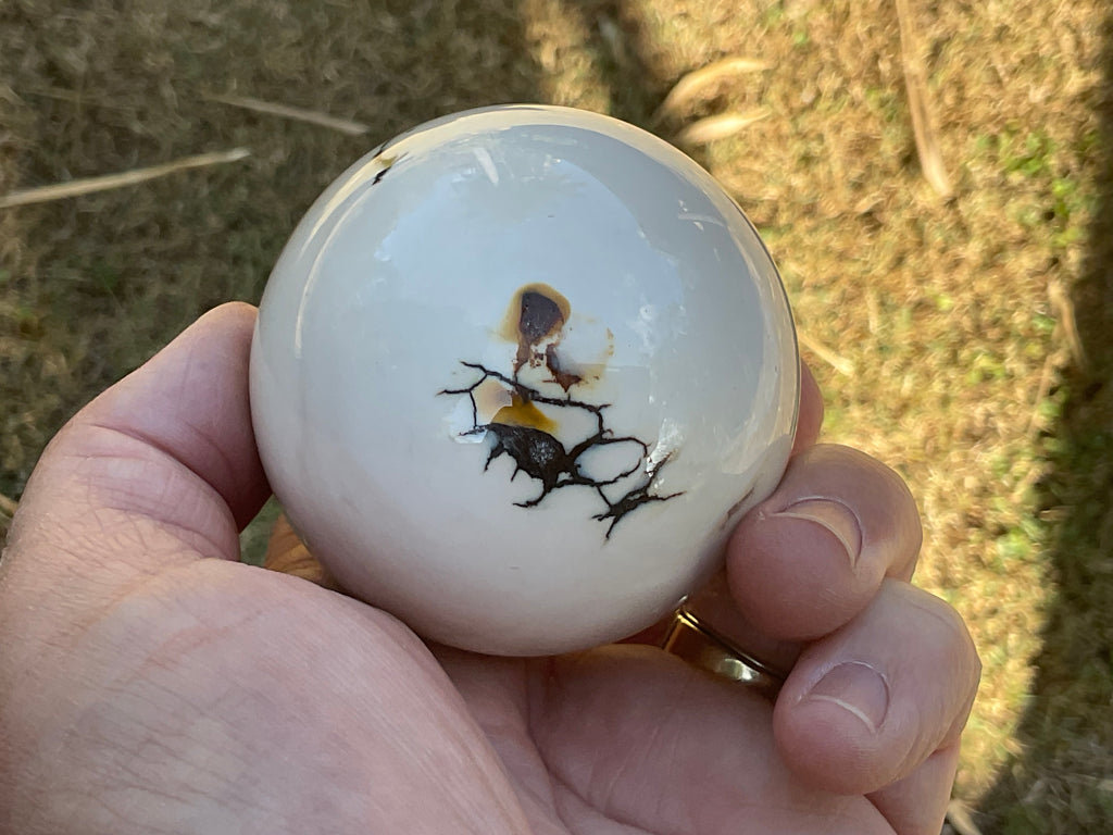 319g (5.7cm diameter) Mookaite Sphere 7A