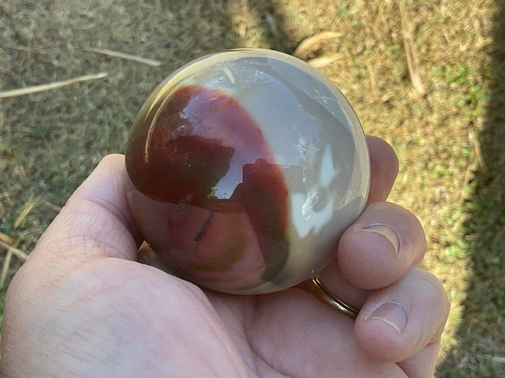 319g (5.7cm diameter) Mookaite Sphere 7A