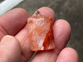 Fire Quartz Pillow Cabochon Pendant 2B