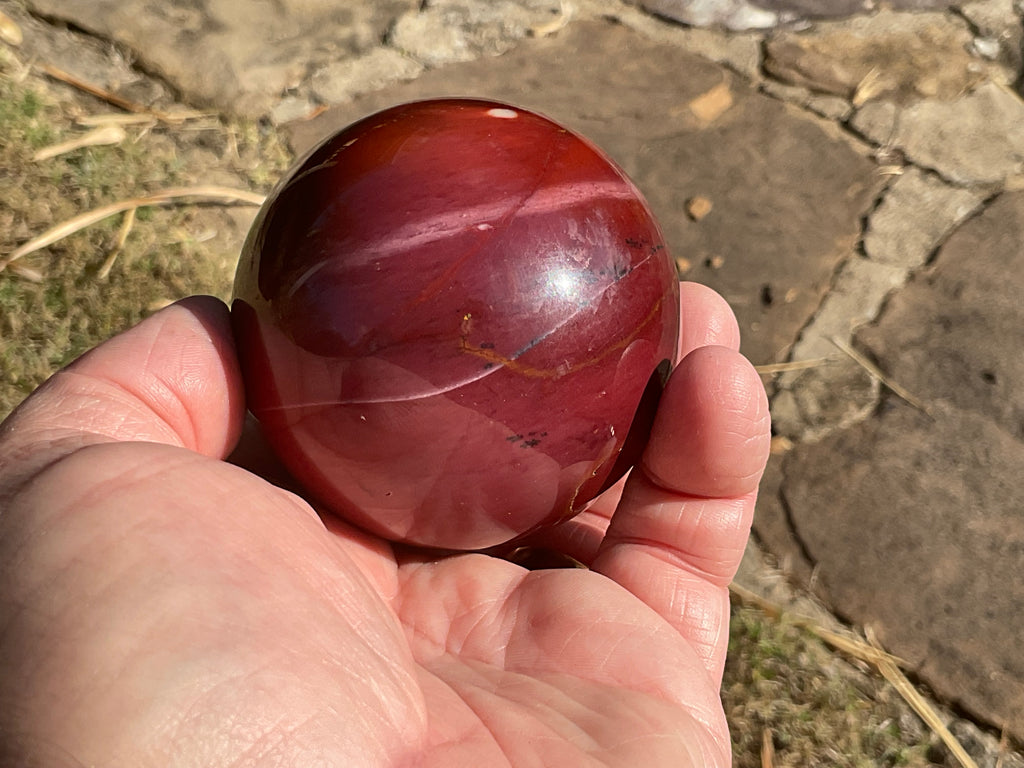 324g (5.7cm diameter) Mookaite Sphere 7B