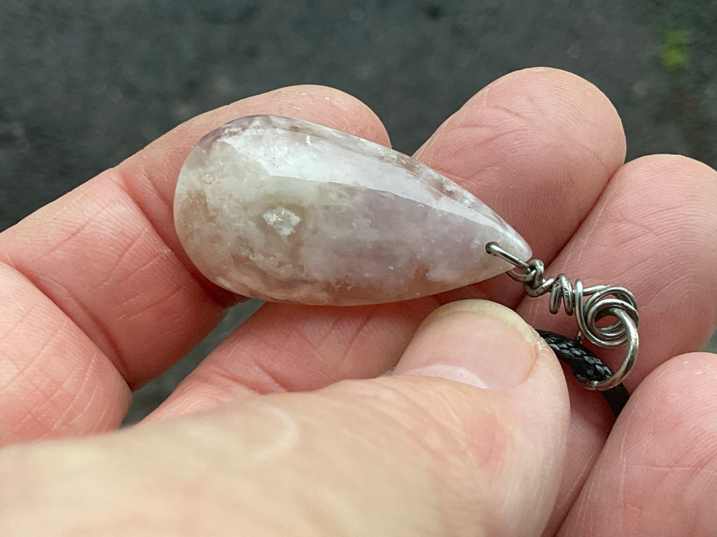 Flower Agate Pendant B