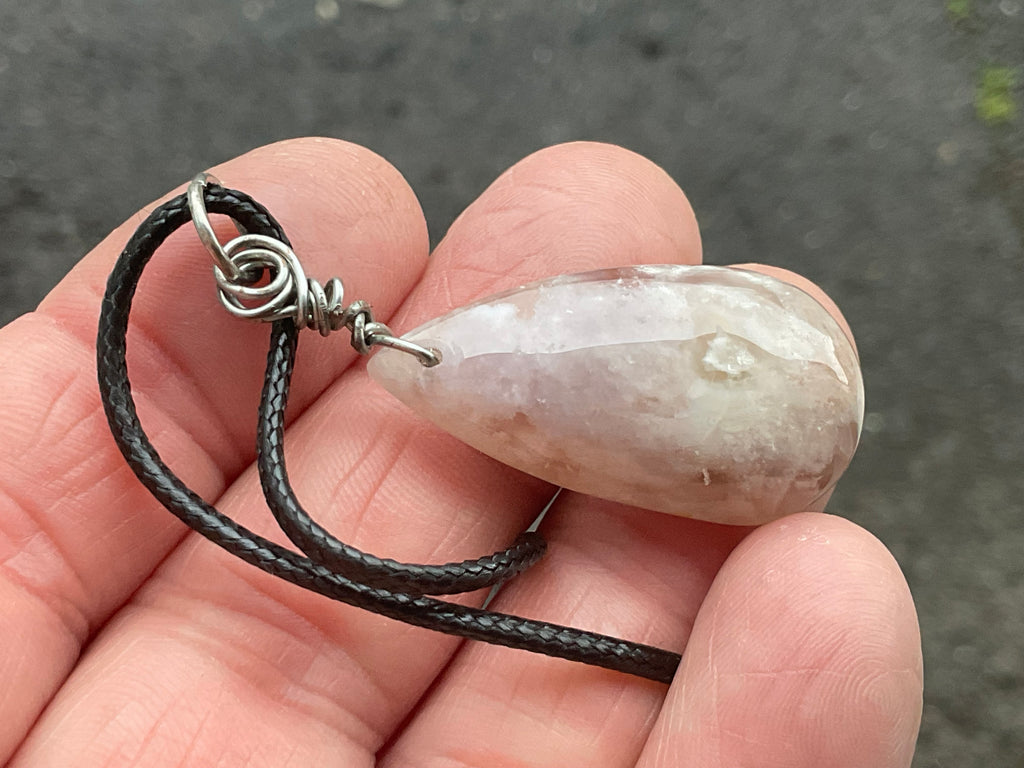 Flower Agate Pendant B