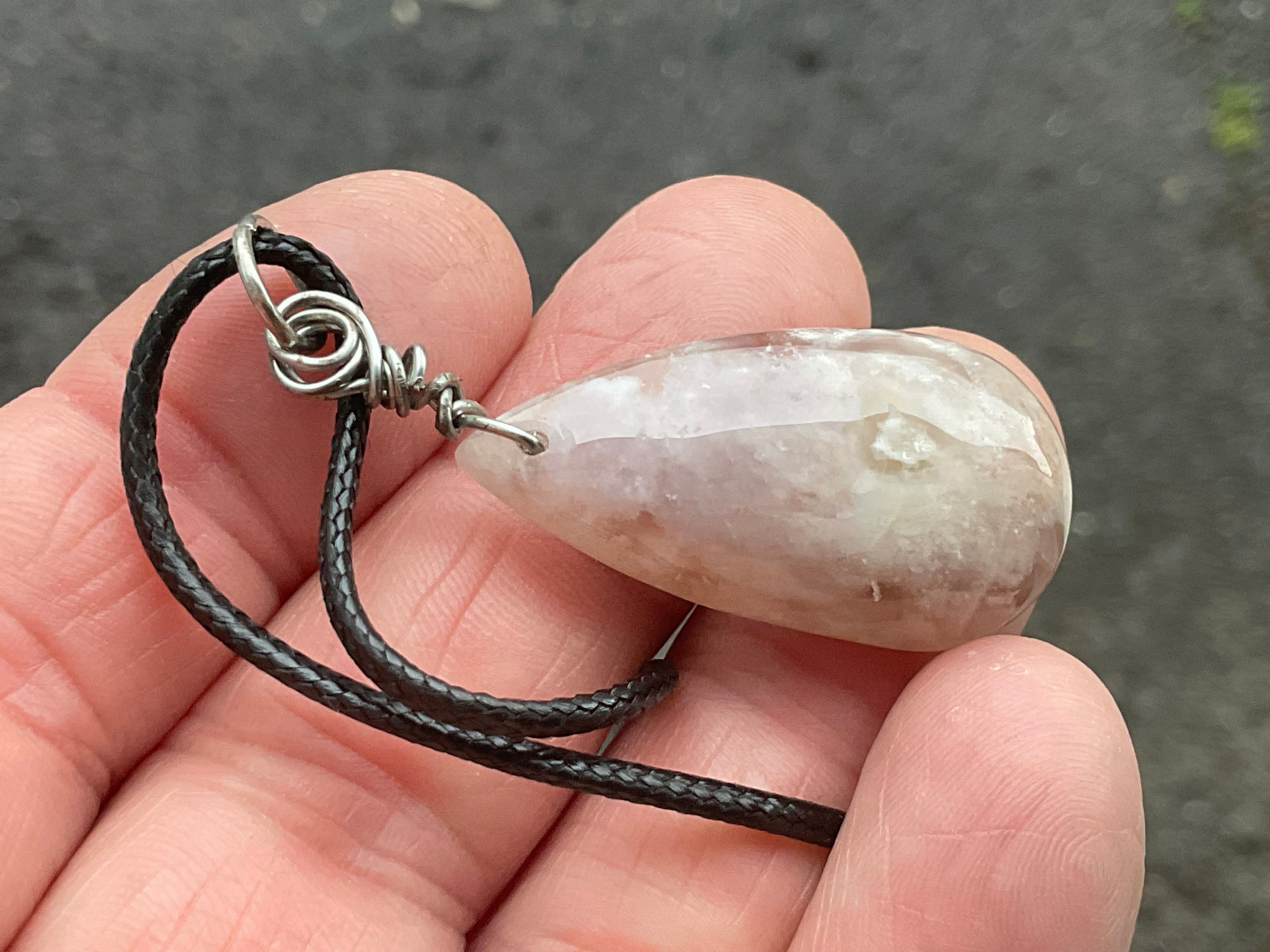 Flower Agate Pendant B